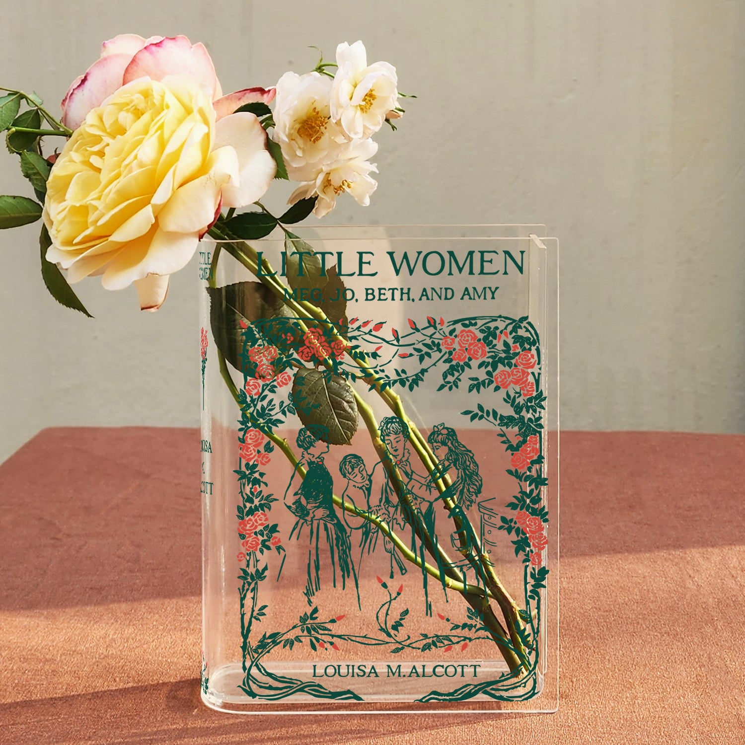 Little Women Acrylic Book Vase