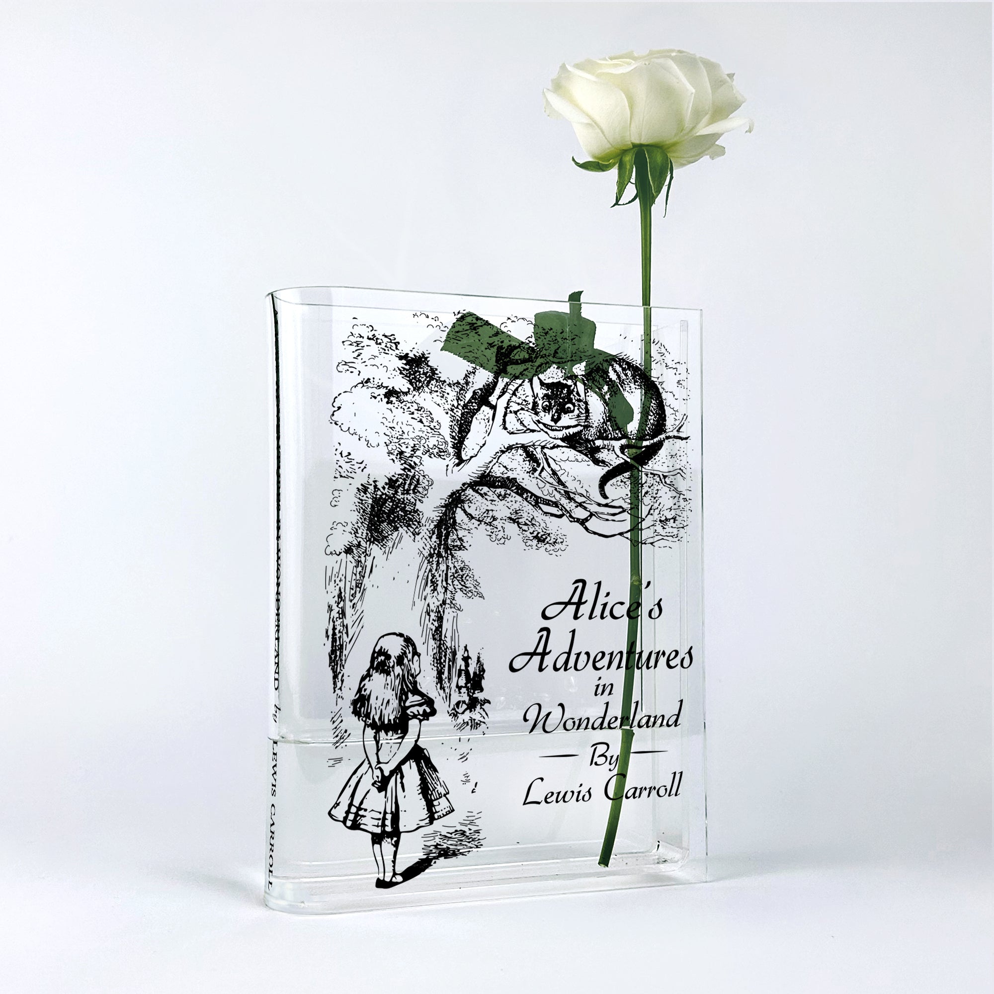 Alice in Wonderland Acrylic Book Vase