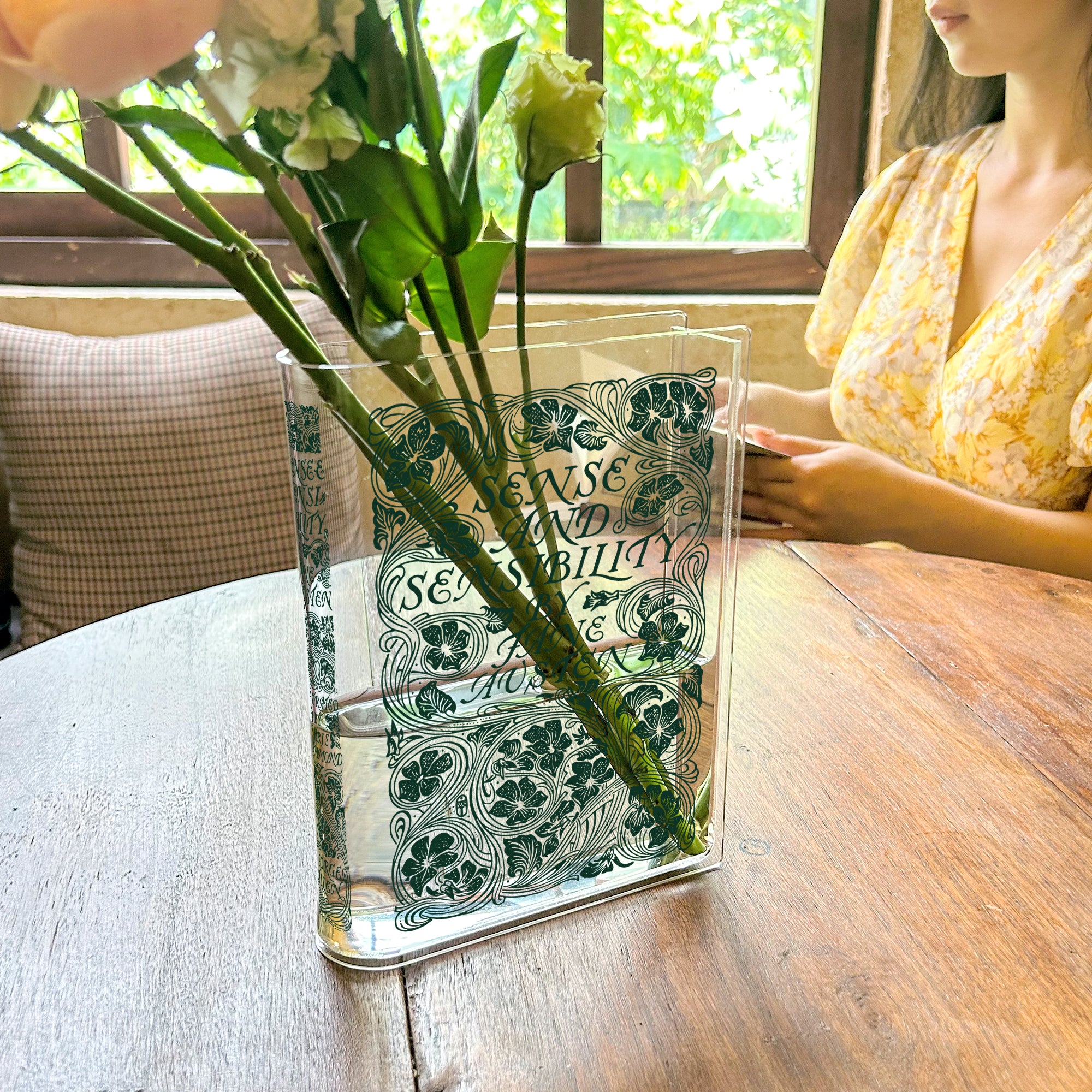 Sense and Sensibility Acrylic Book Vase