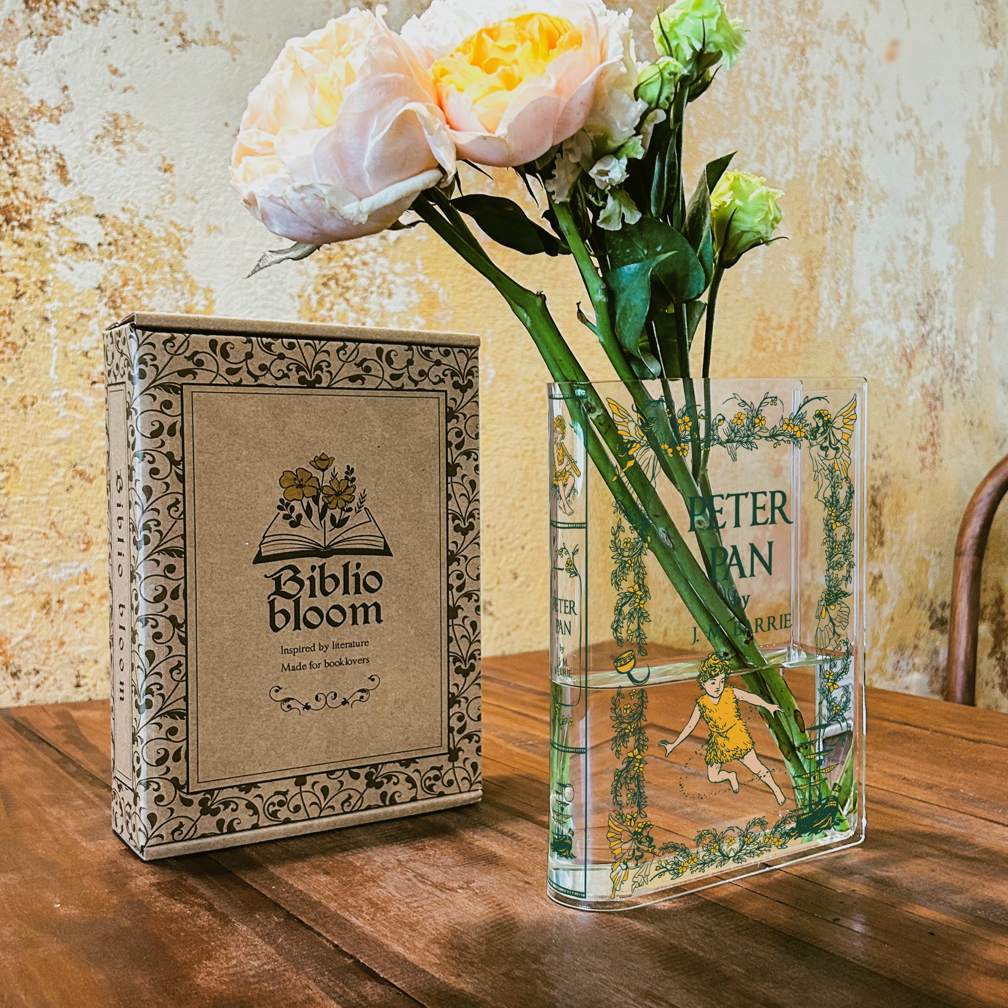 Peter Pan Acrylic Book Vase