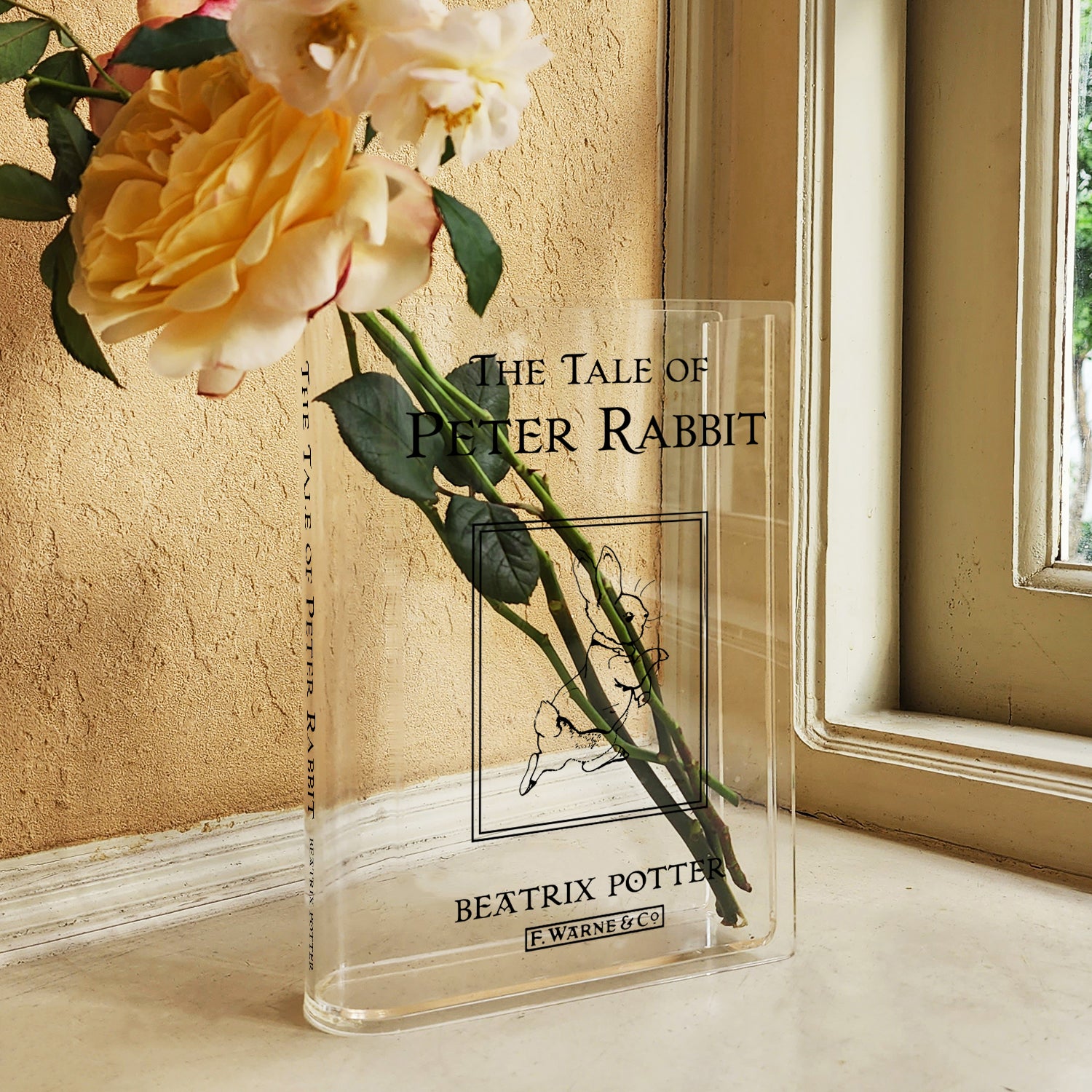 The Tale of Peter Rabbit Acrylic Book Vase