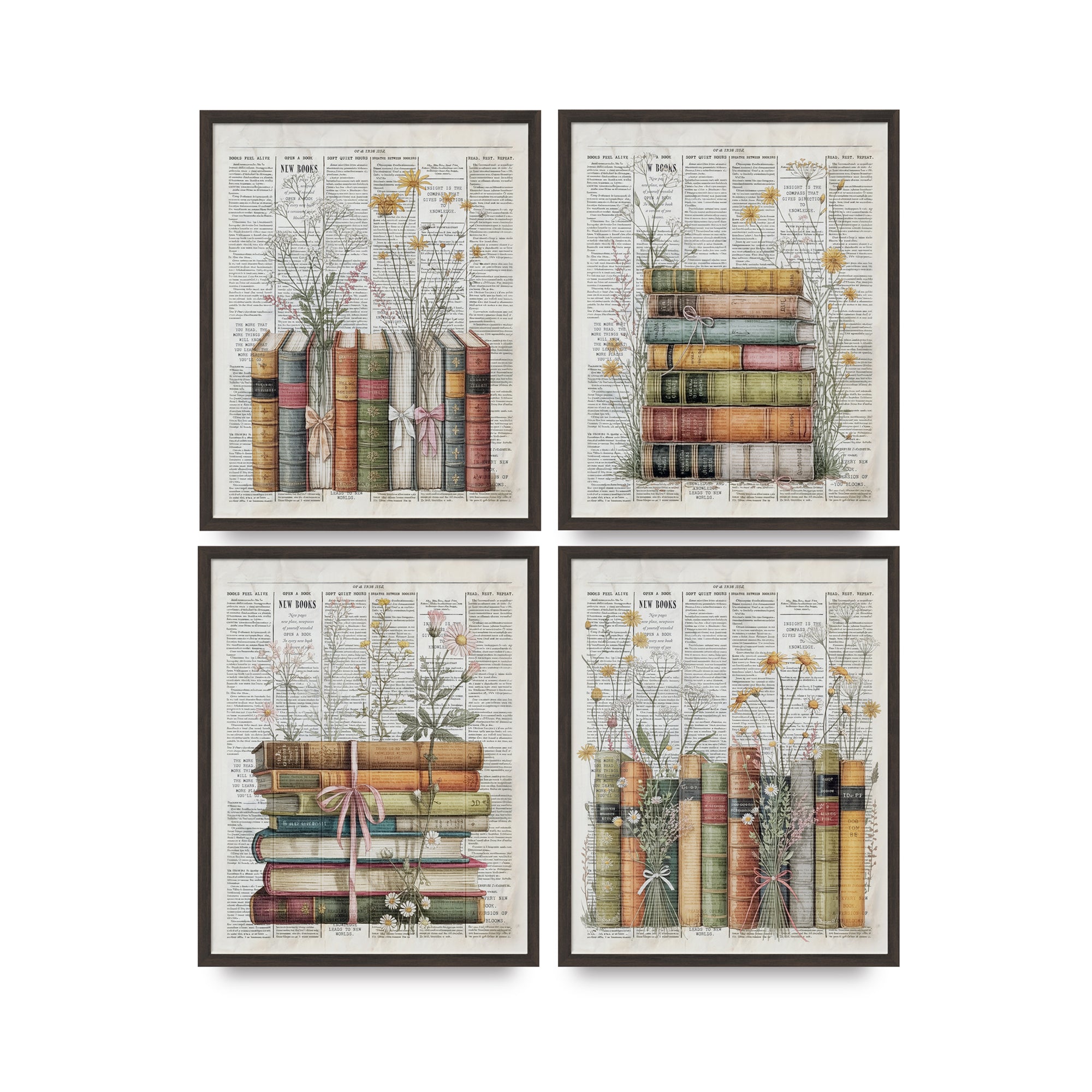 Book Poster II - Set of 4 - 8