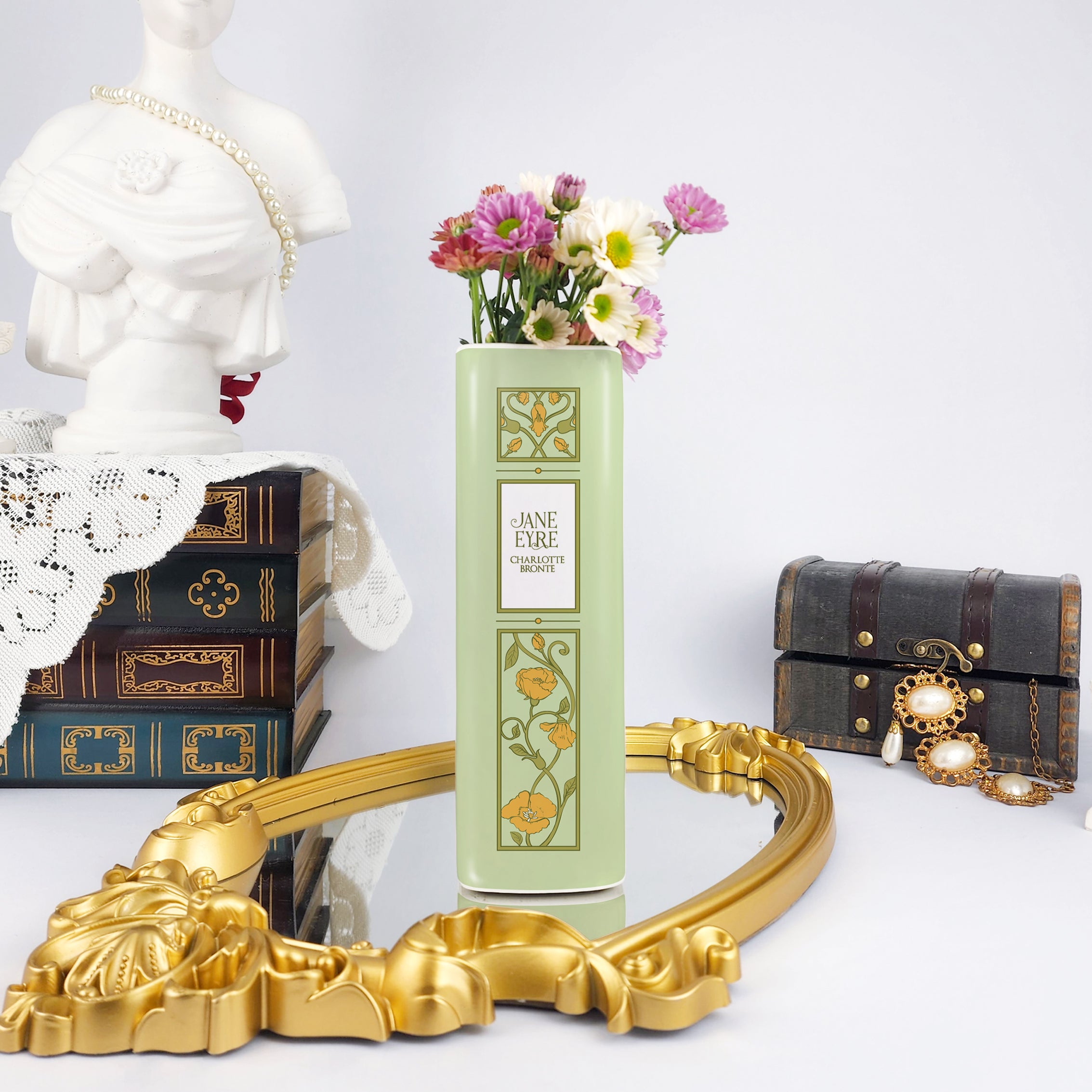 Jane Eyre Ceramic Book Vase - Large