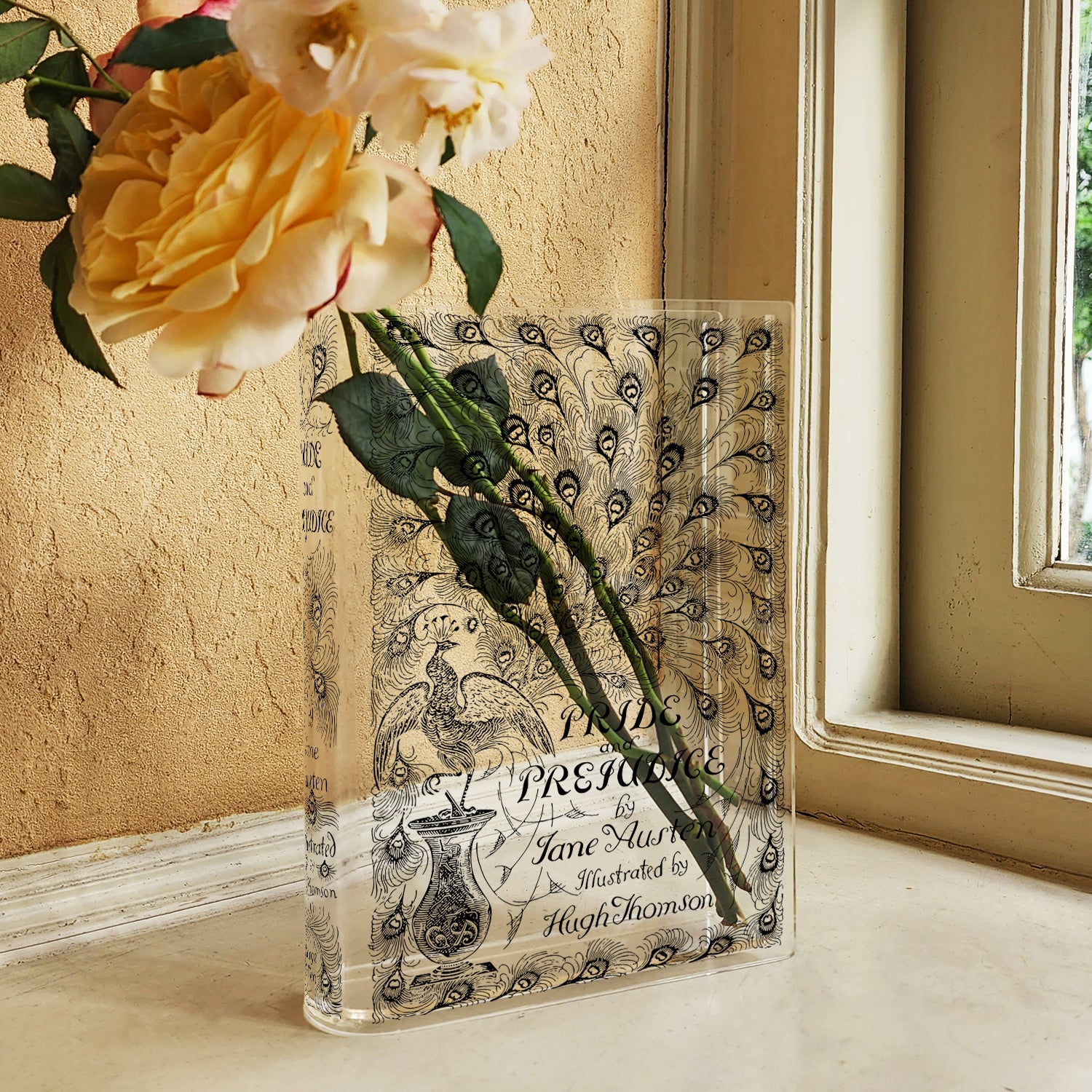 Pride and Prejudice Acrylic Book Vase