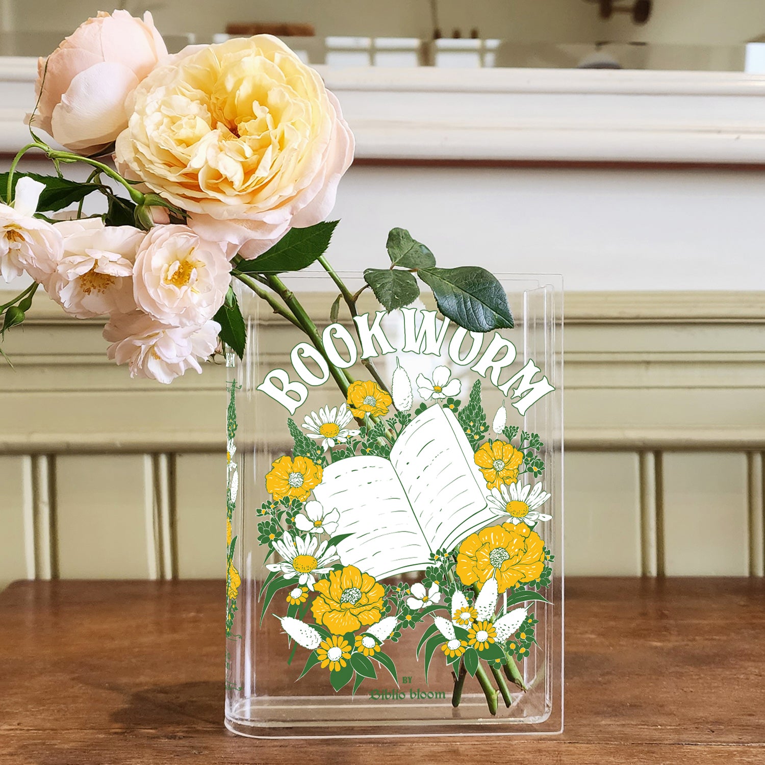 Bookworm Acrylic Book Vase