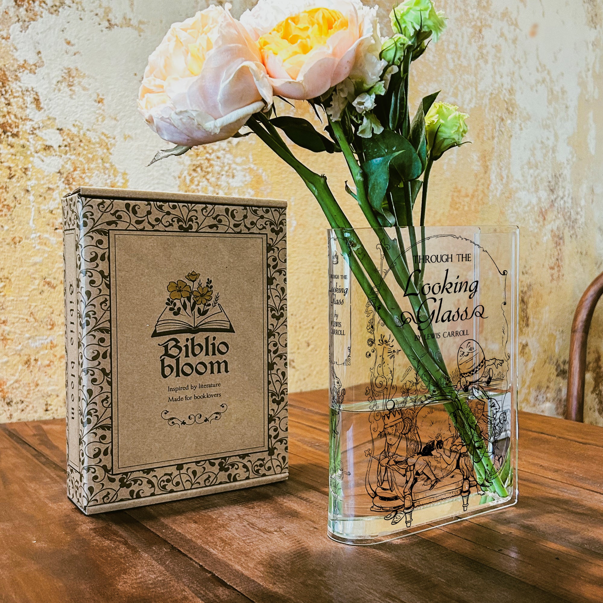 Through the Looking-Glass Acrylic Book Vase