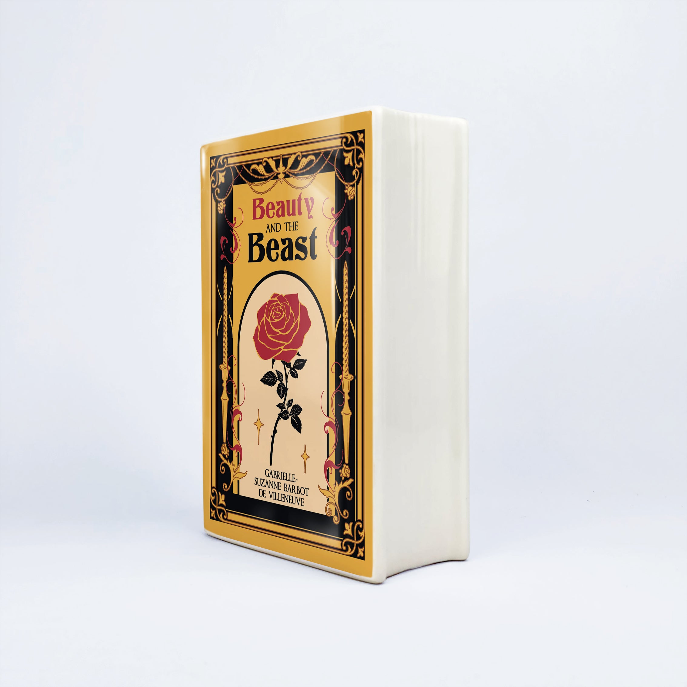 Beauty and the Beast Ceramic Book Vase - Large