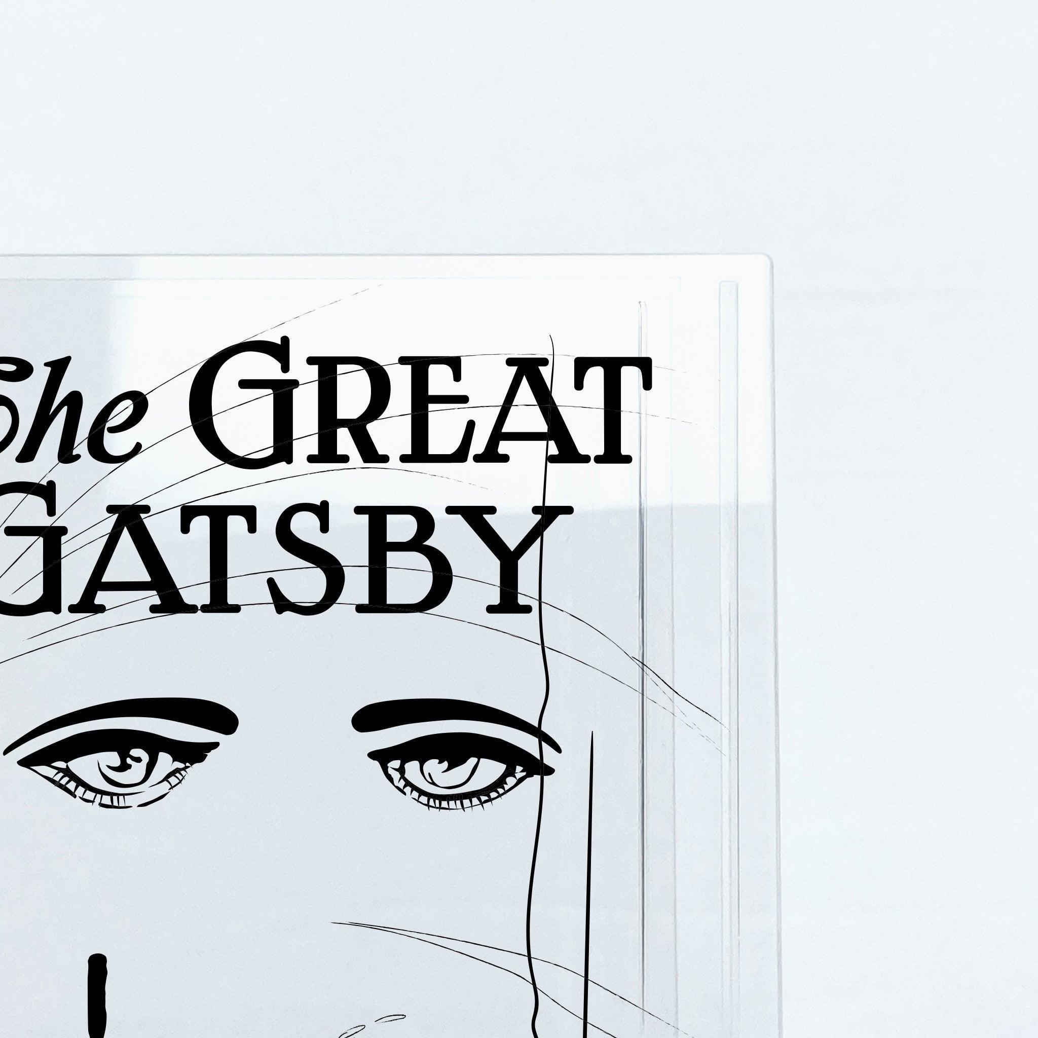 The Great Gatsby Acrylic Book Vase - Black