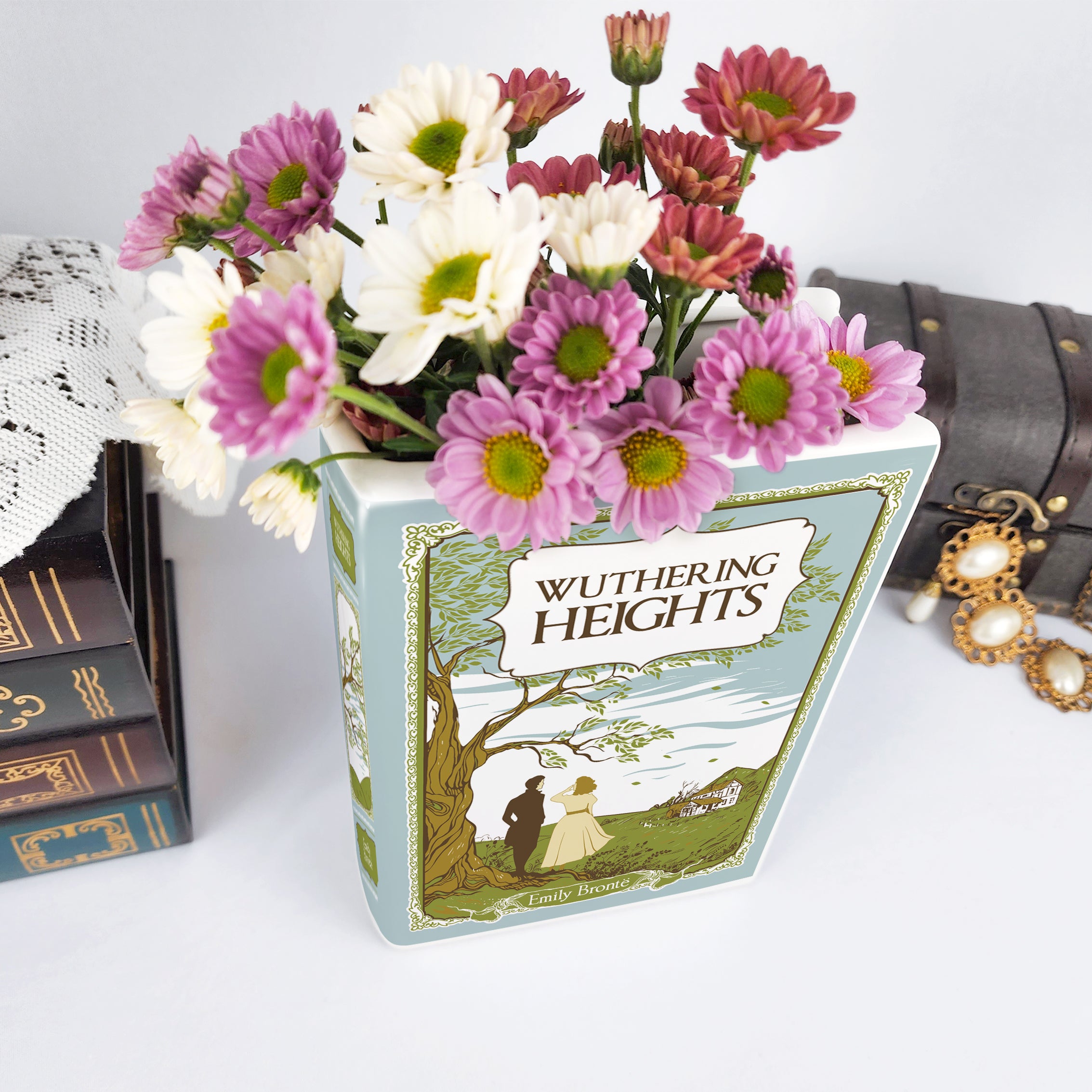 Wuthering Heights Ceramic Book Vase - Large