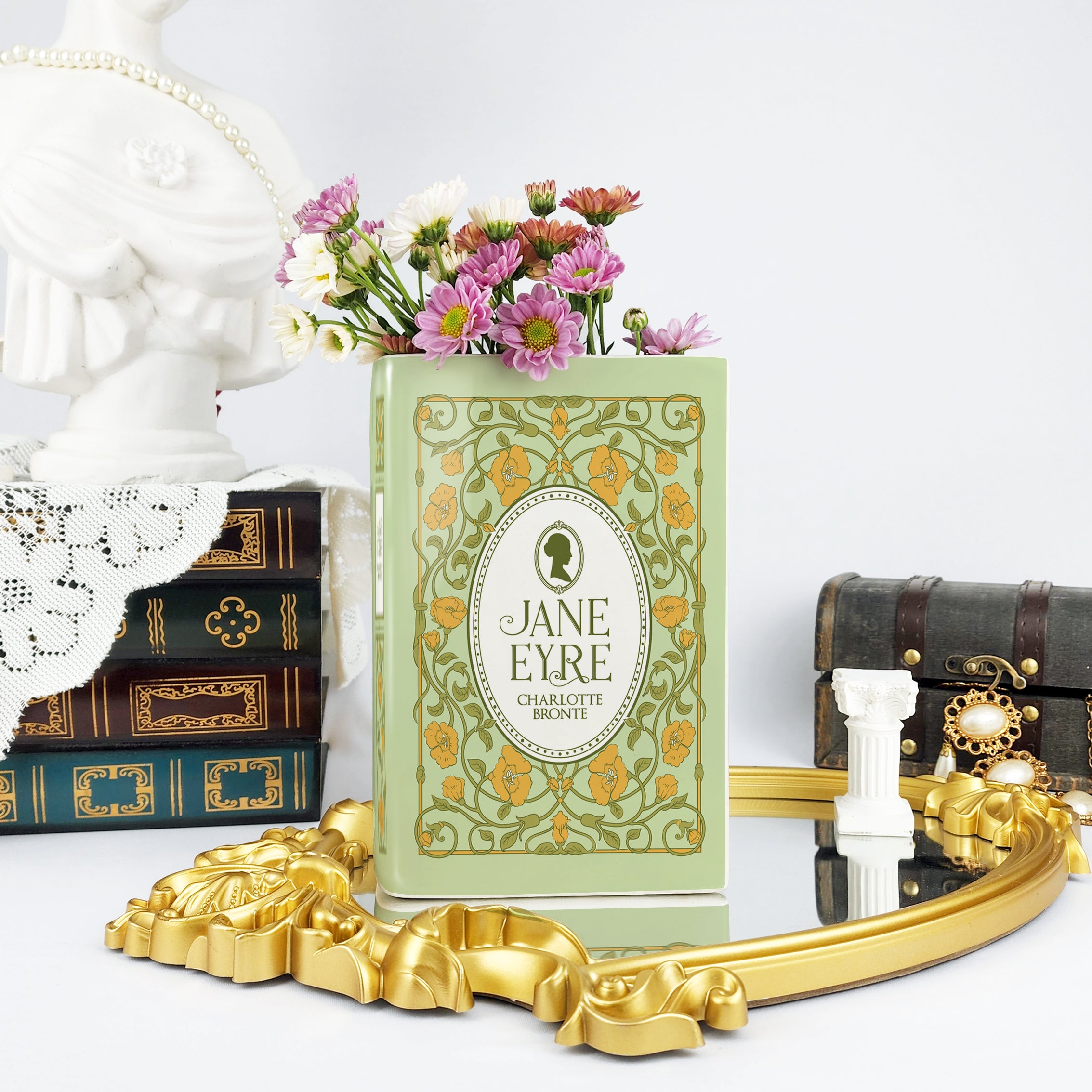 Jane Eyre Ceramic Book Vase - Large