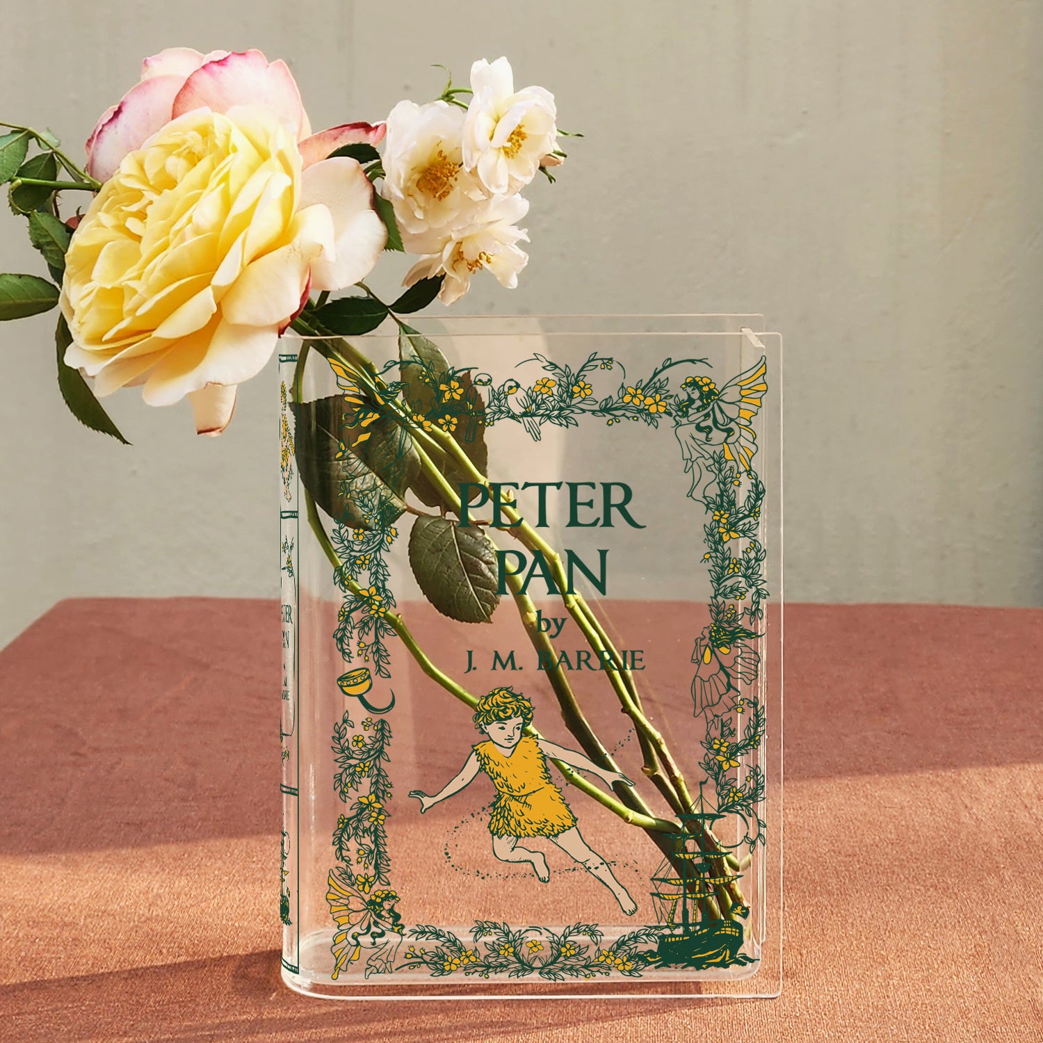 Peter Pan Acrylic Book Vase