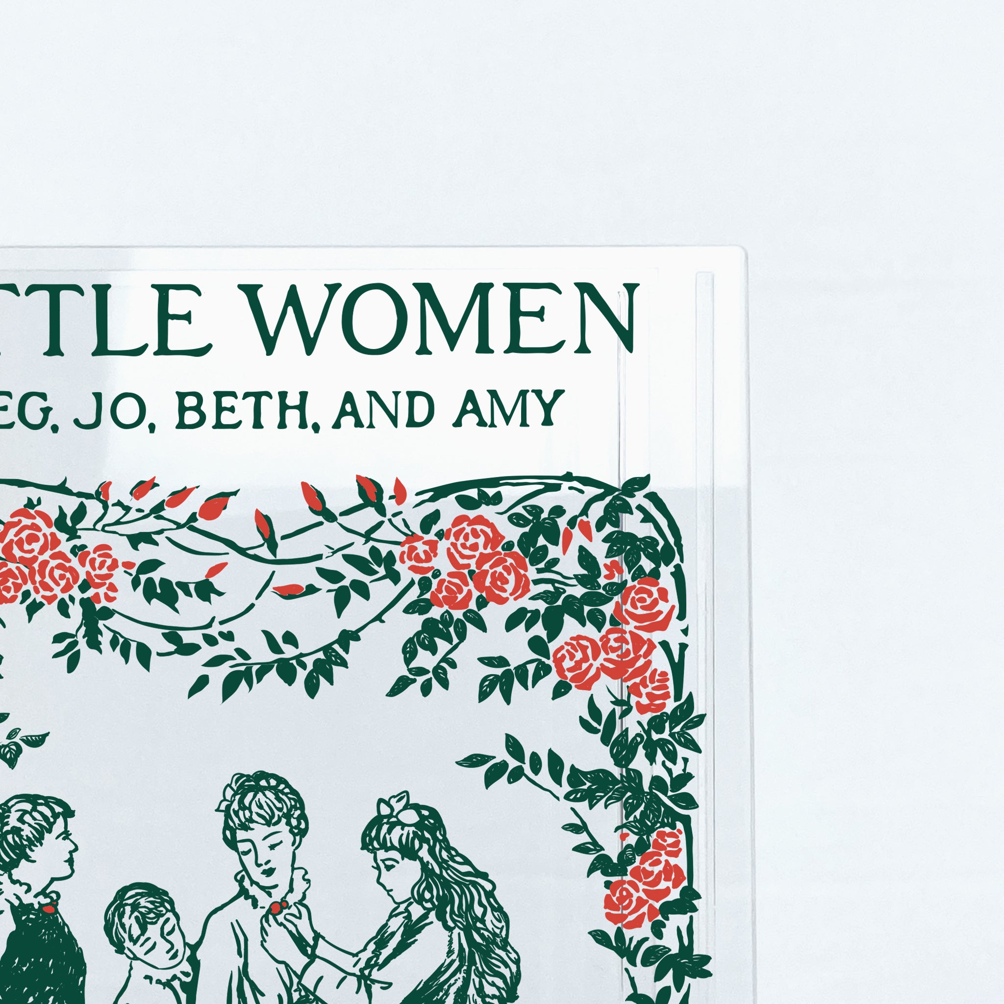 Little Women Acrylic Book Vase