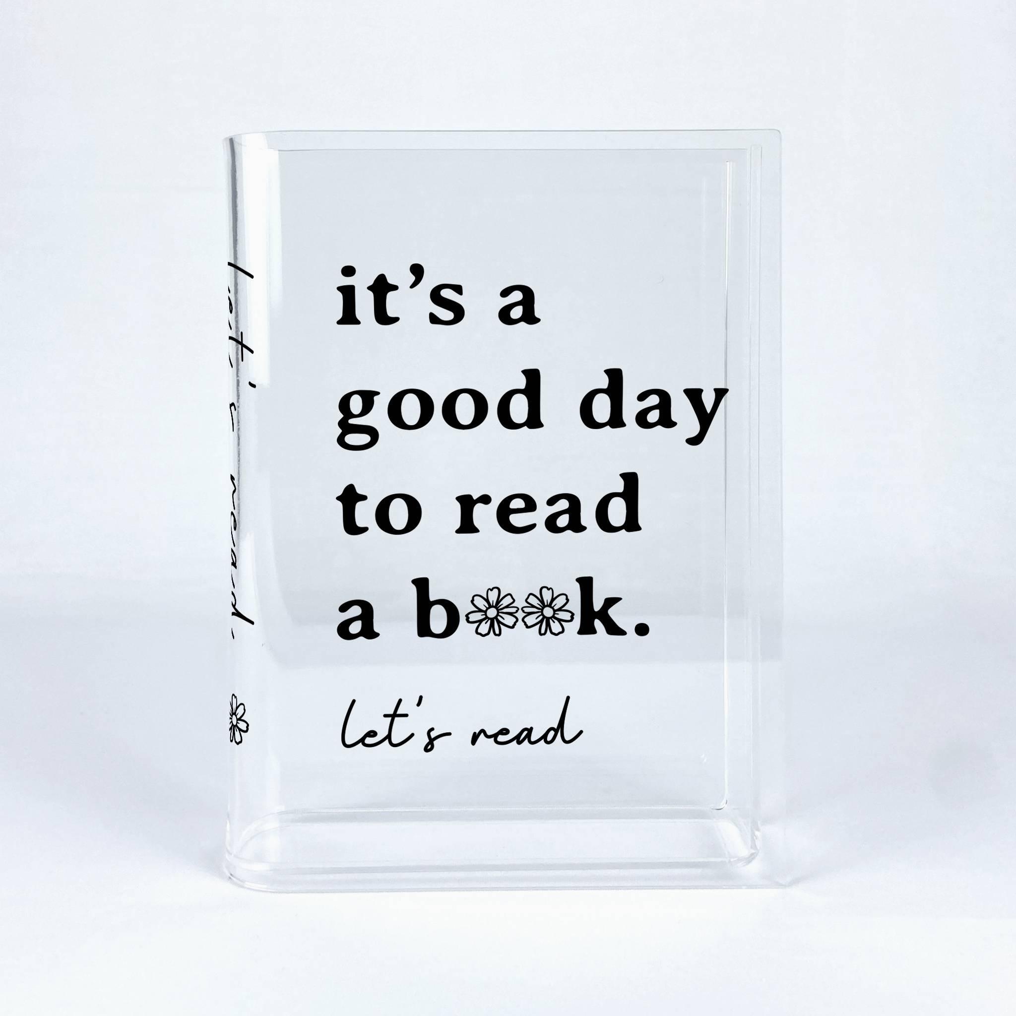 Good Day To Read A Book Acrylic Book Vase
