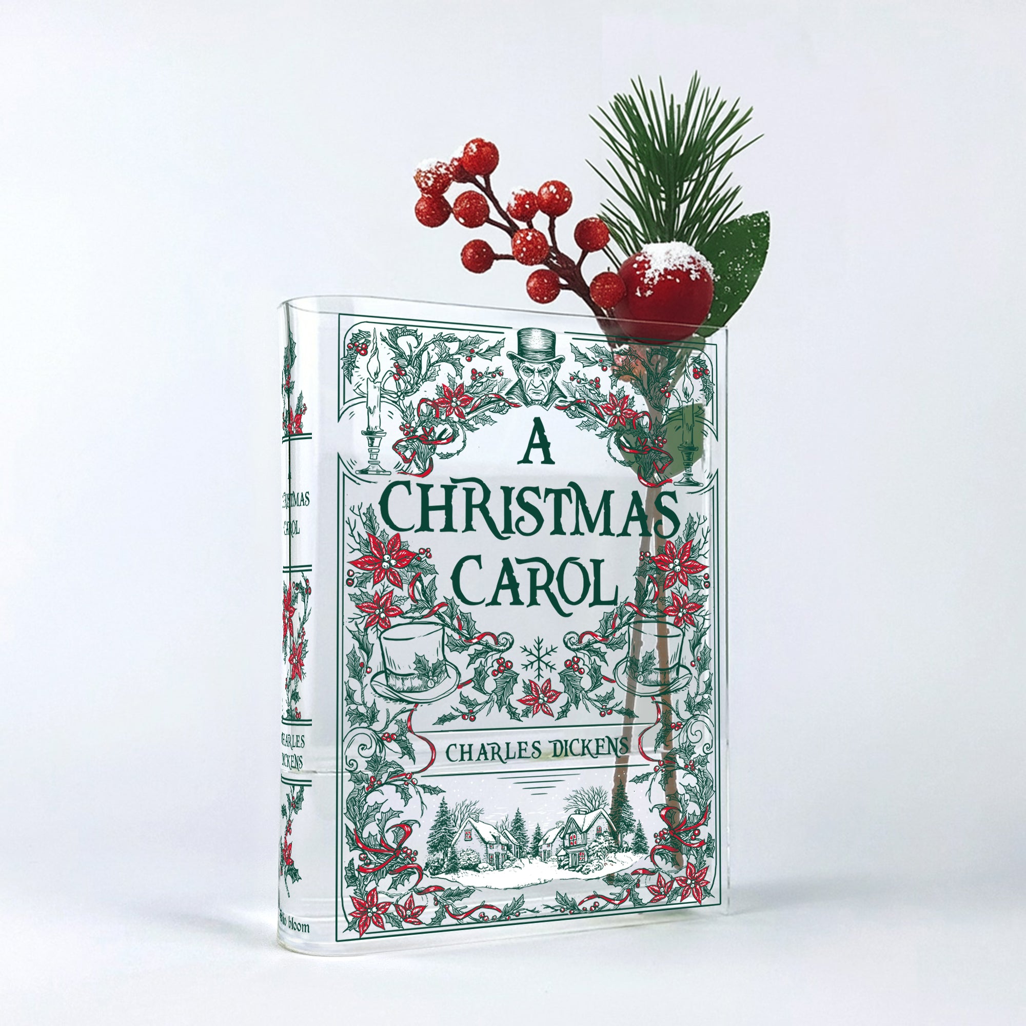 A Christmas Carol Acrylic Book Vase