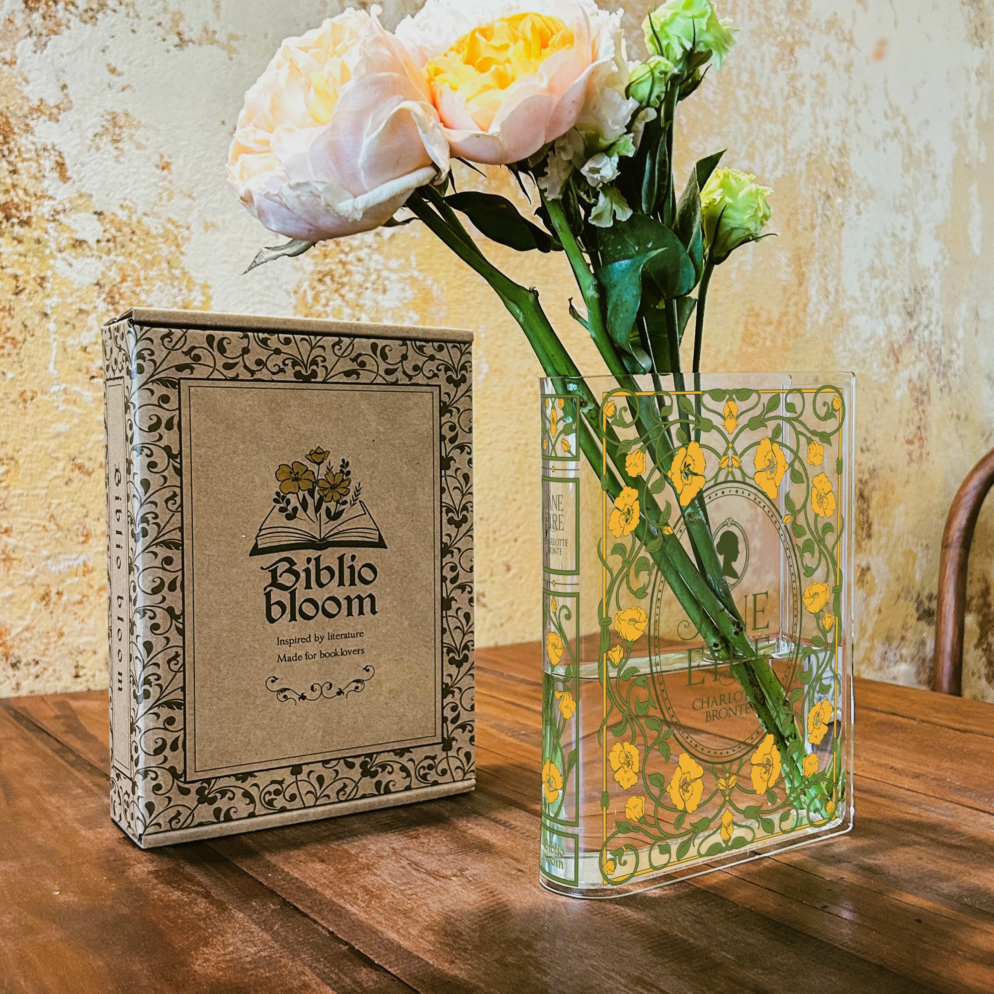 Jane Eyre Acrylic Book Vase - Colorful