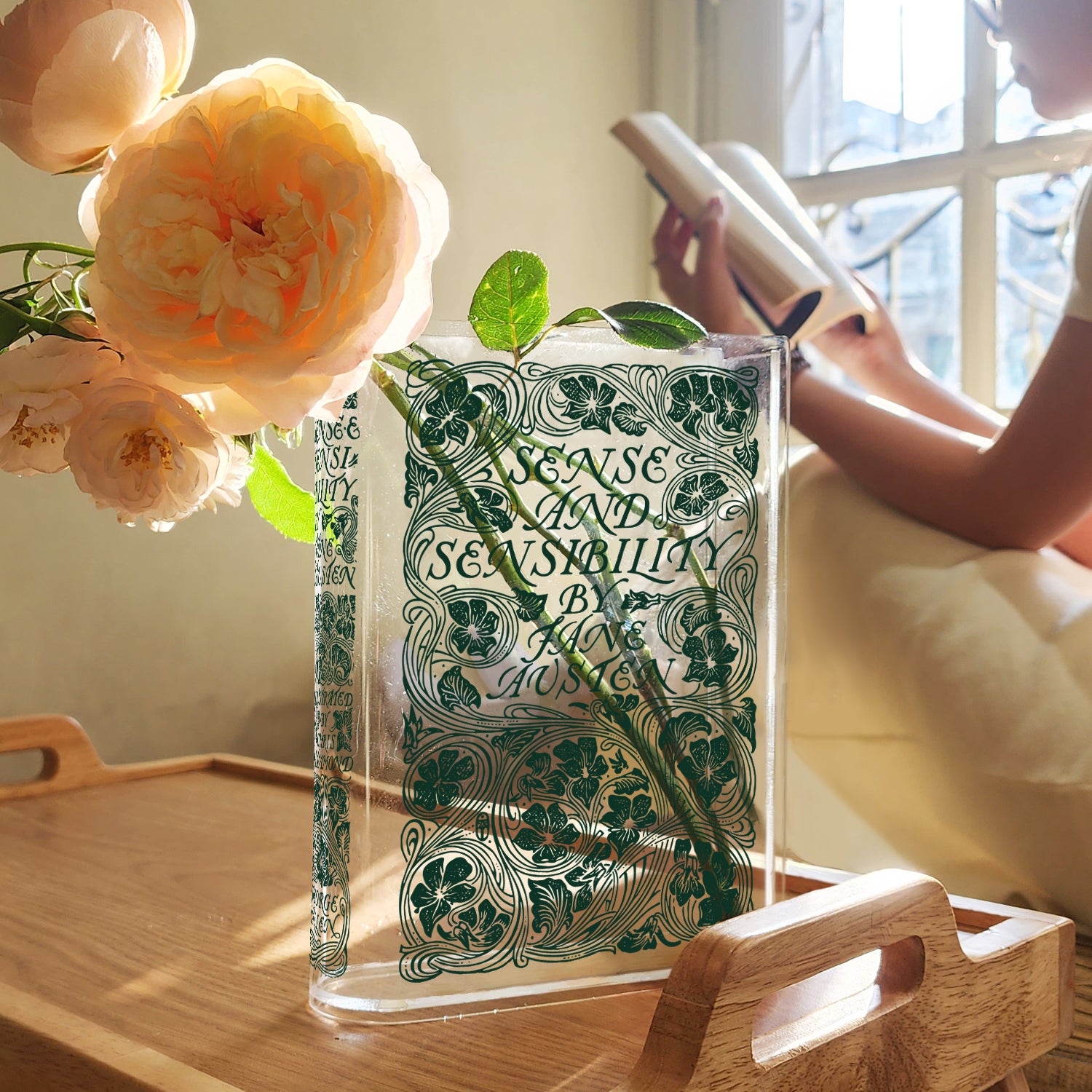 Sense and Sensibility Acrylic Book Vase
