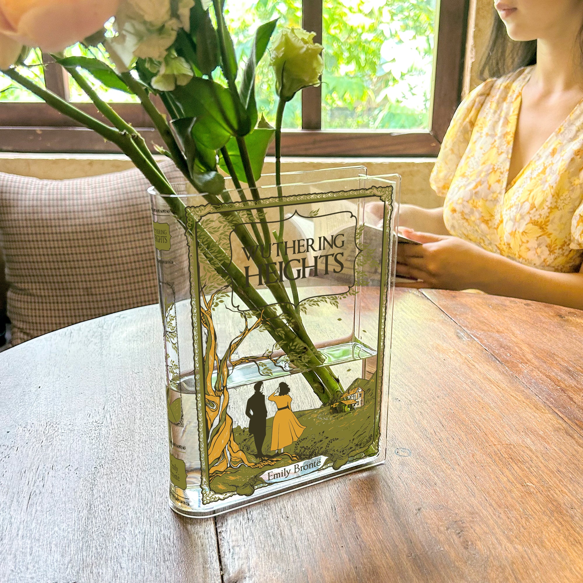 Wuthering Heights Acrylic Book Vase - Colorful