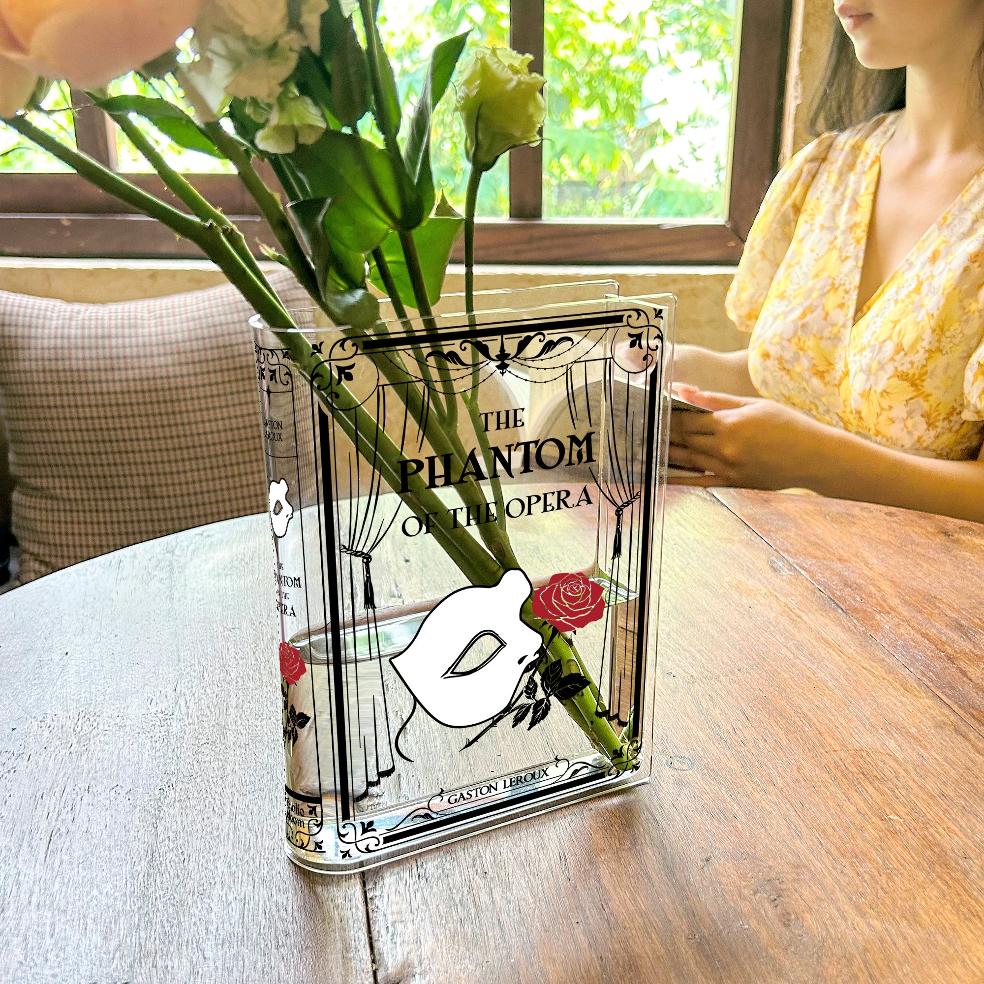The Phantom of the Opera Acrylic Book Vase
