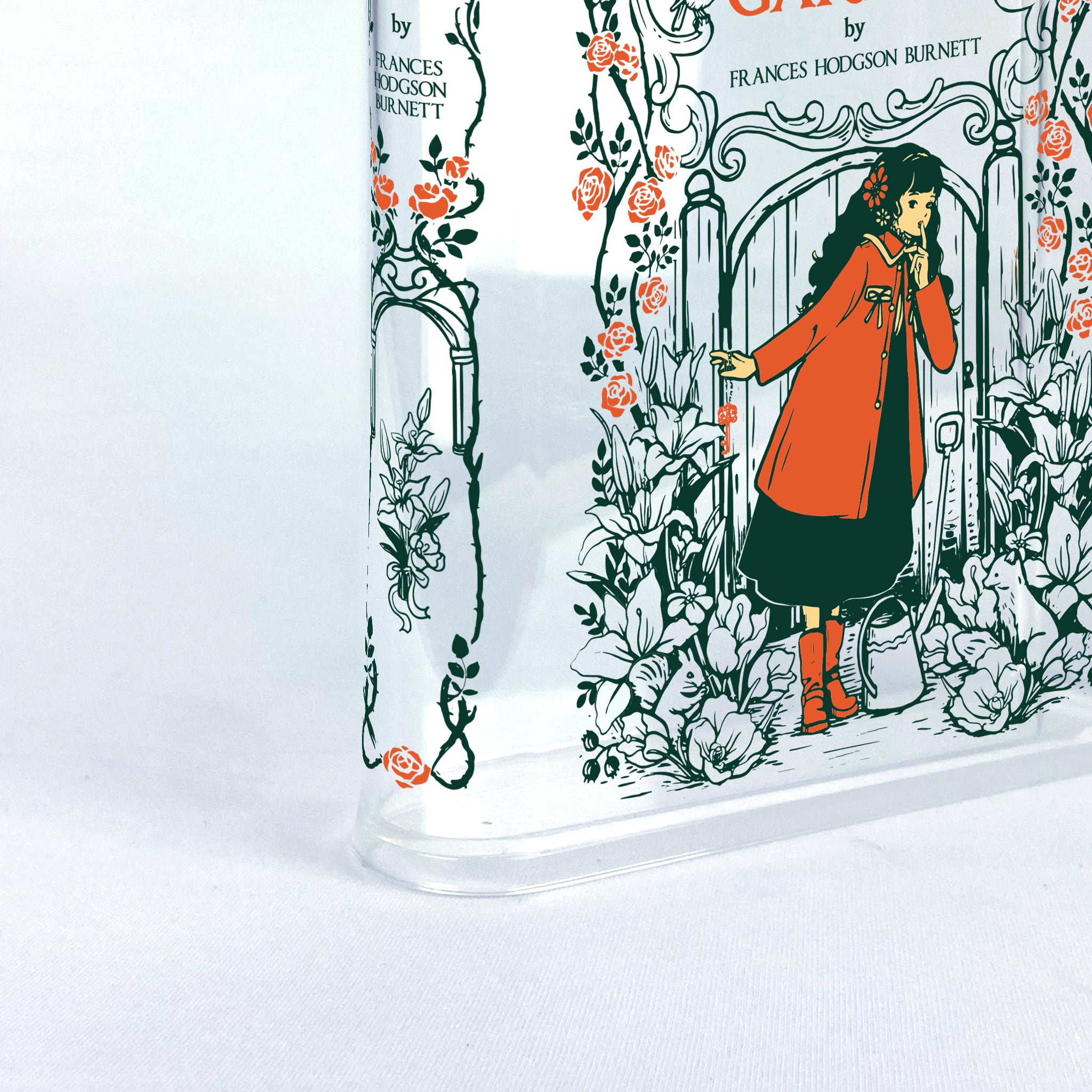 The Secret Garden Acrylic Book Vase - Black Hair