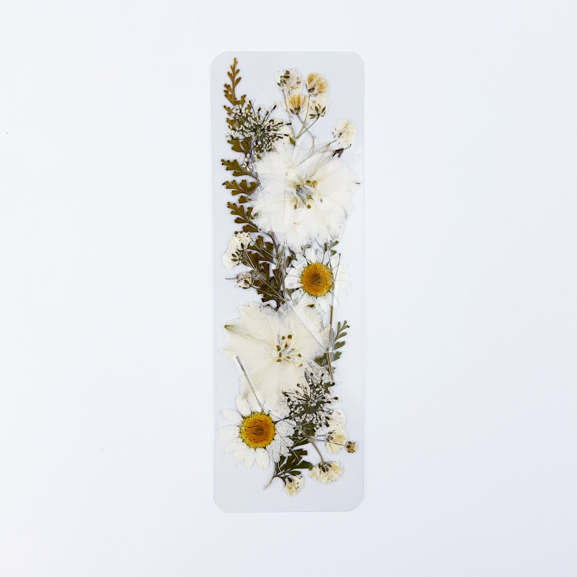 Vintage Vanilla Pressed Flower Bookmark