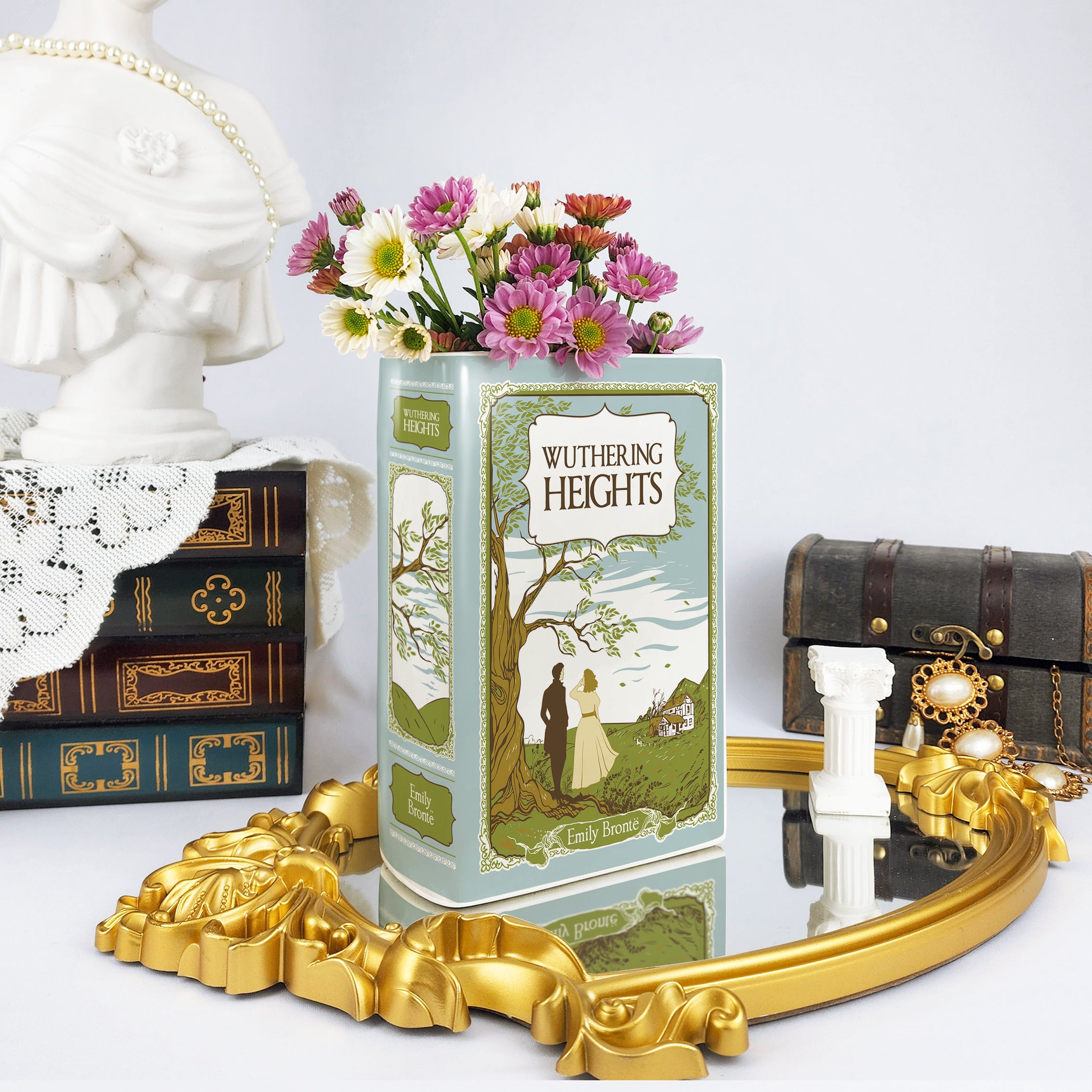 Wuthering Heights Ceramic Book Vase - Large