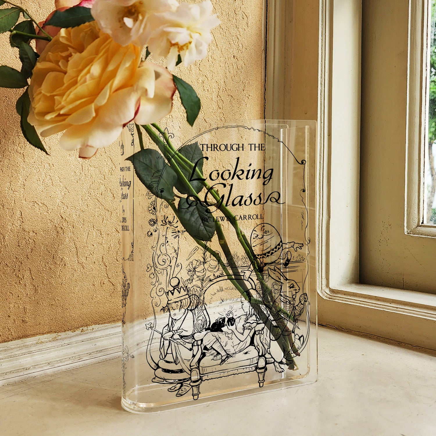 Through the Looking-Glass Acrylic Book Vase