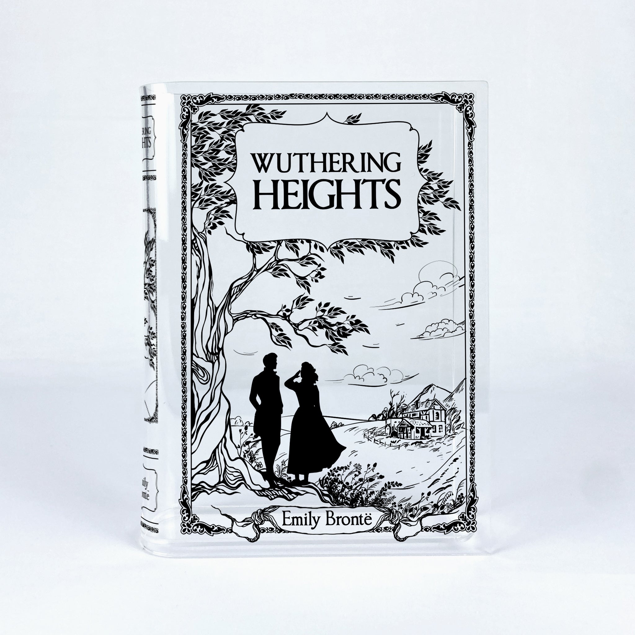 Wuthering Heights Acrylic Book Vase - Black