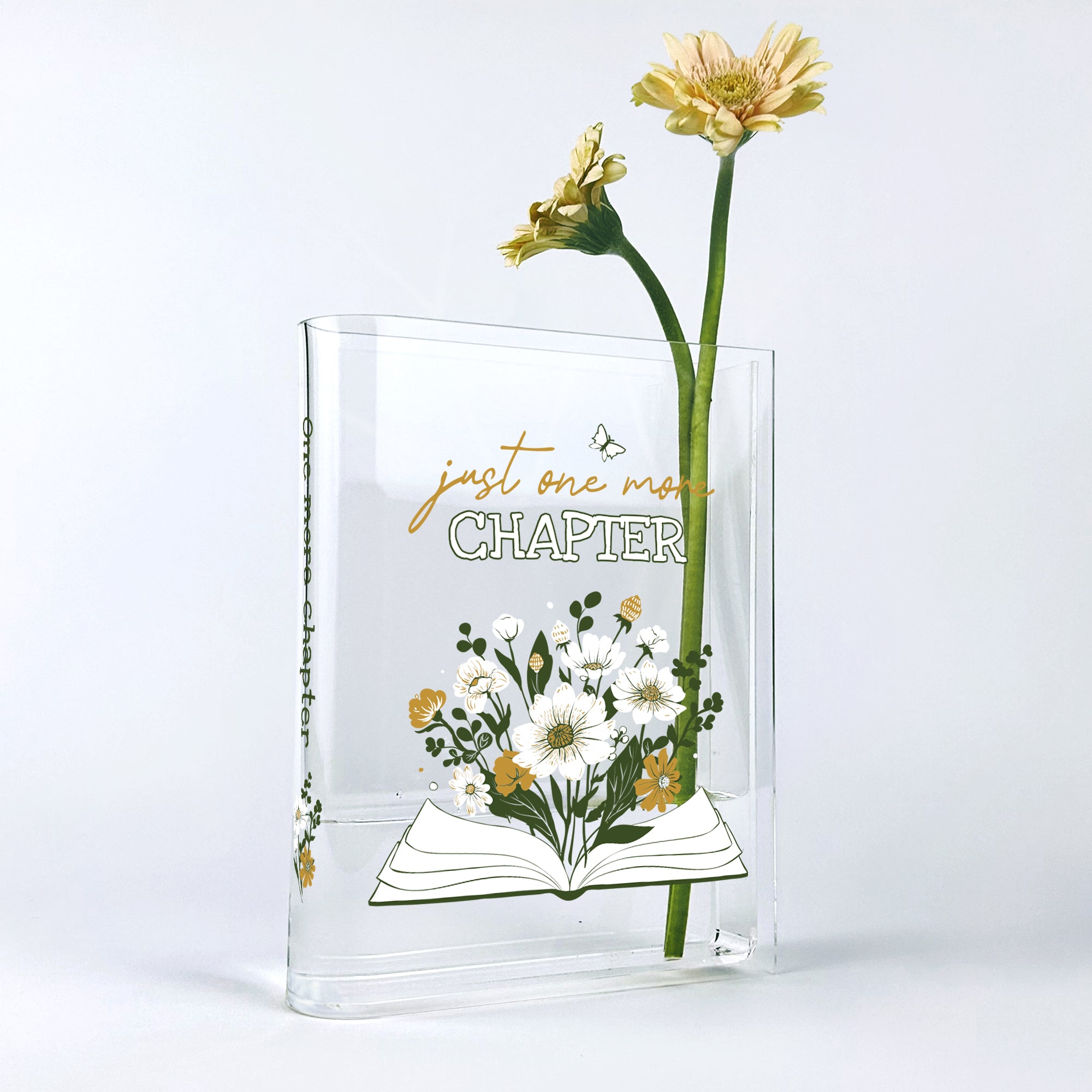 Just One More Chapter Acrylic Book Vase - Colorful