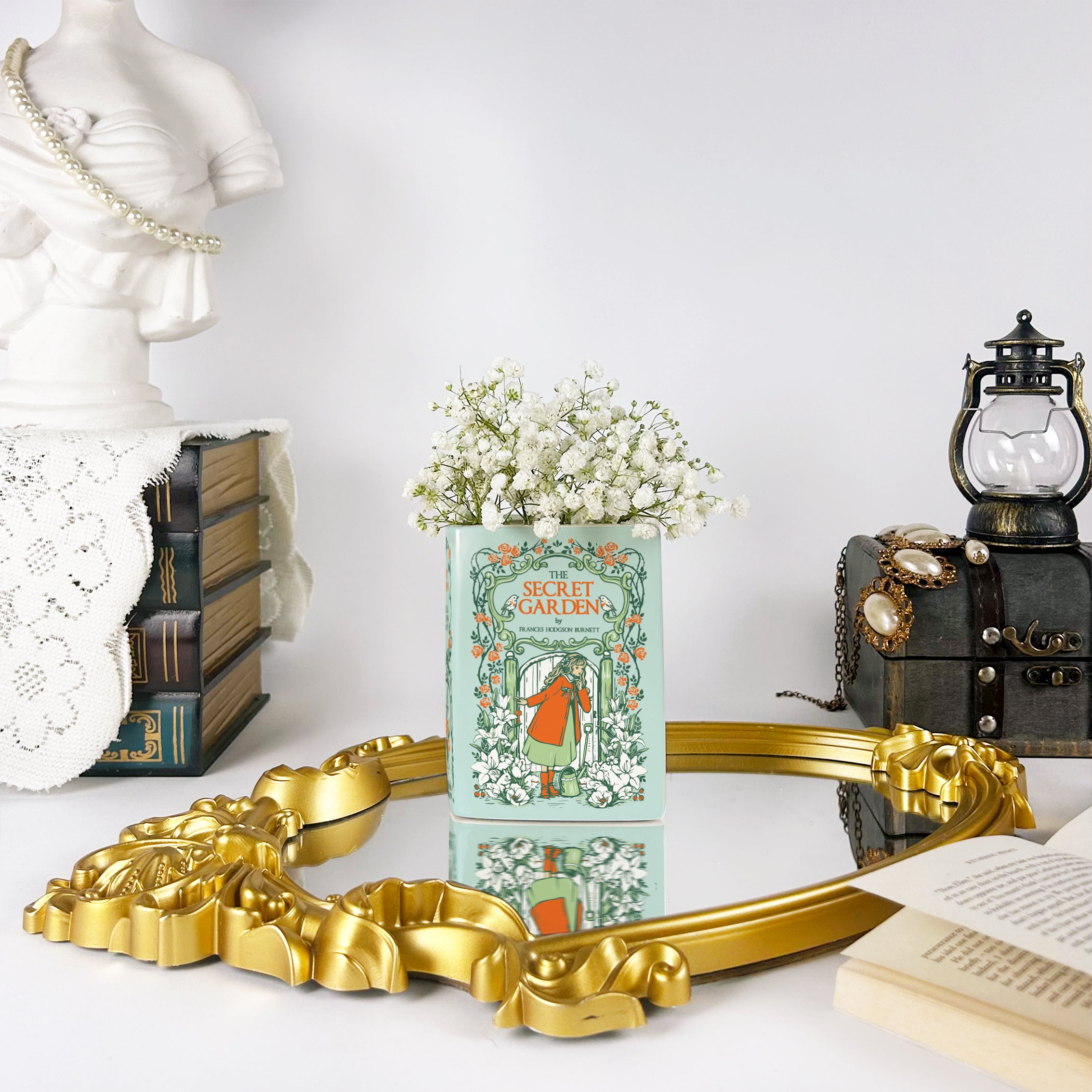 The Secret Garden Ceramic Book Vase - Small