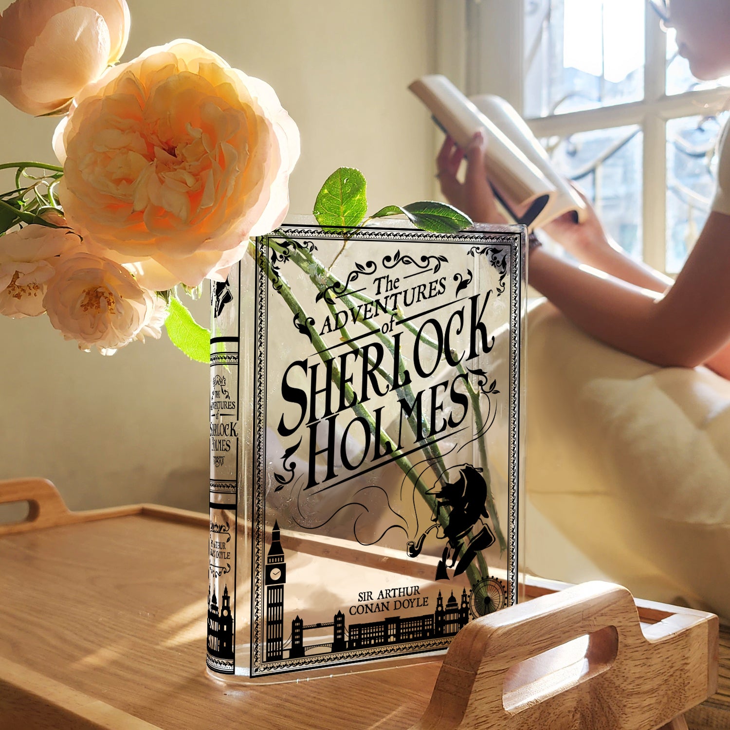 Sherlock Holmes Acrylic Book Vase