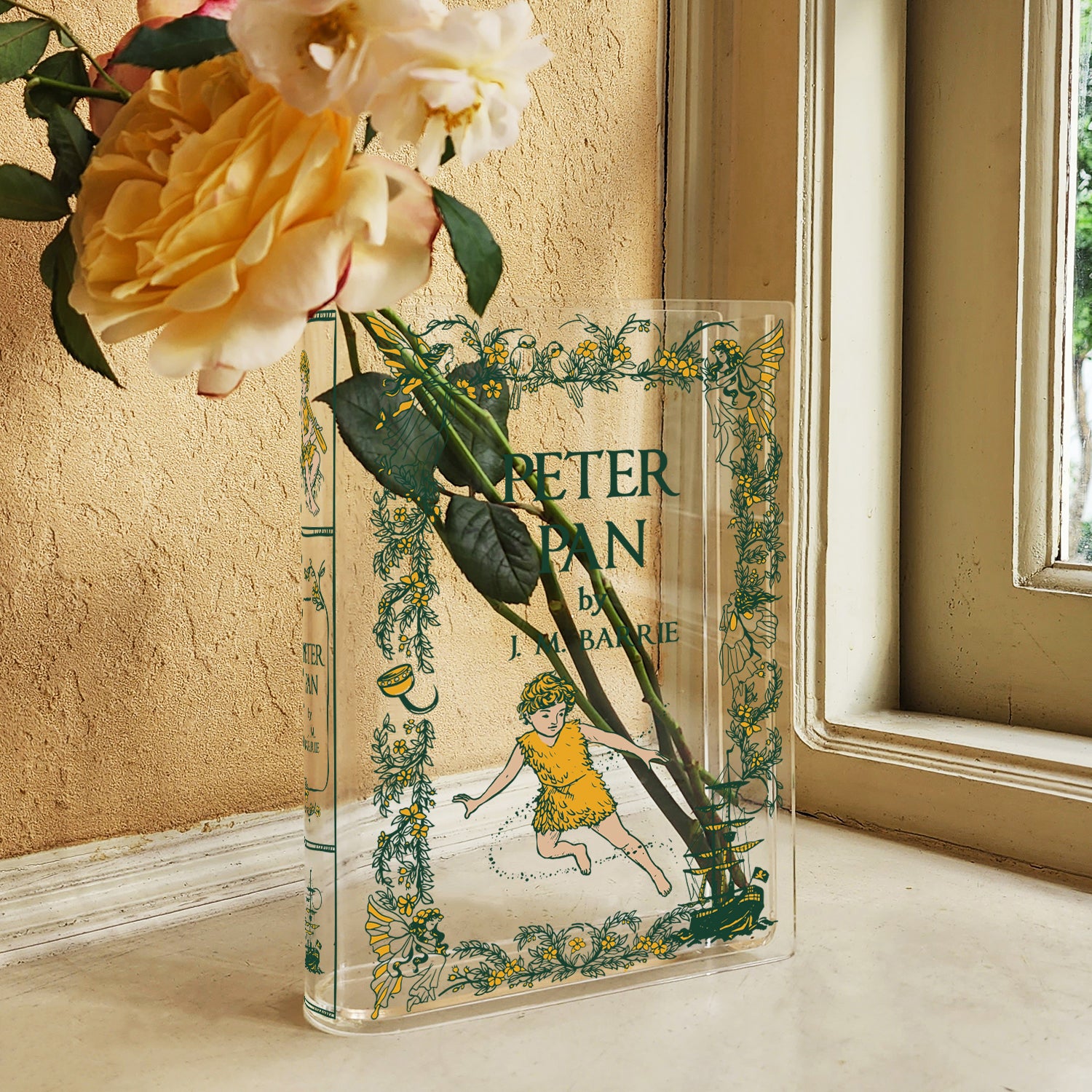 Peter Pan Acrylic Book Vase