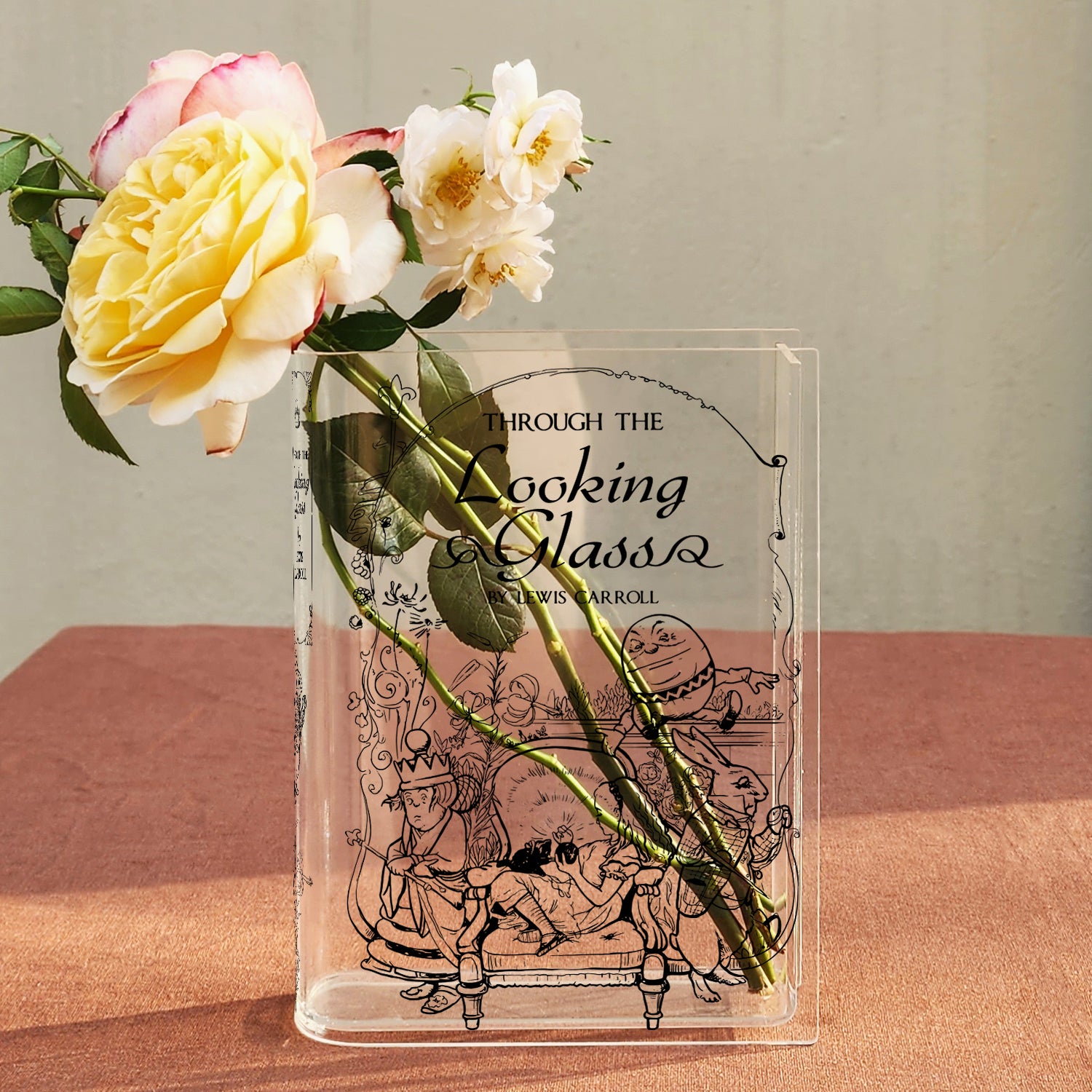 Through the Looking-Glass Acrylic Book Vase