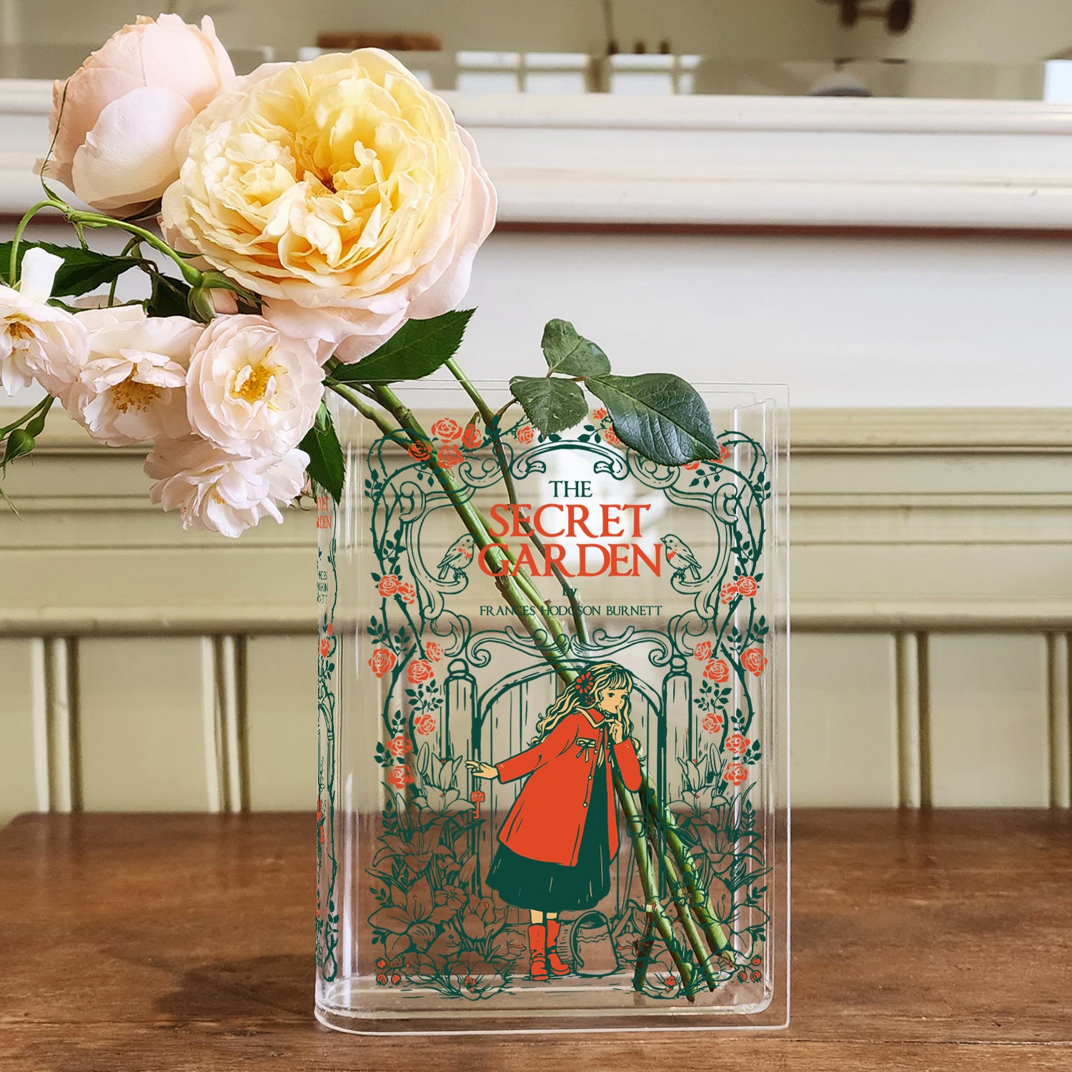 The Secret Garden Acrylic Book Vase - Blonde