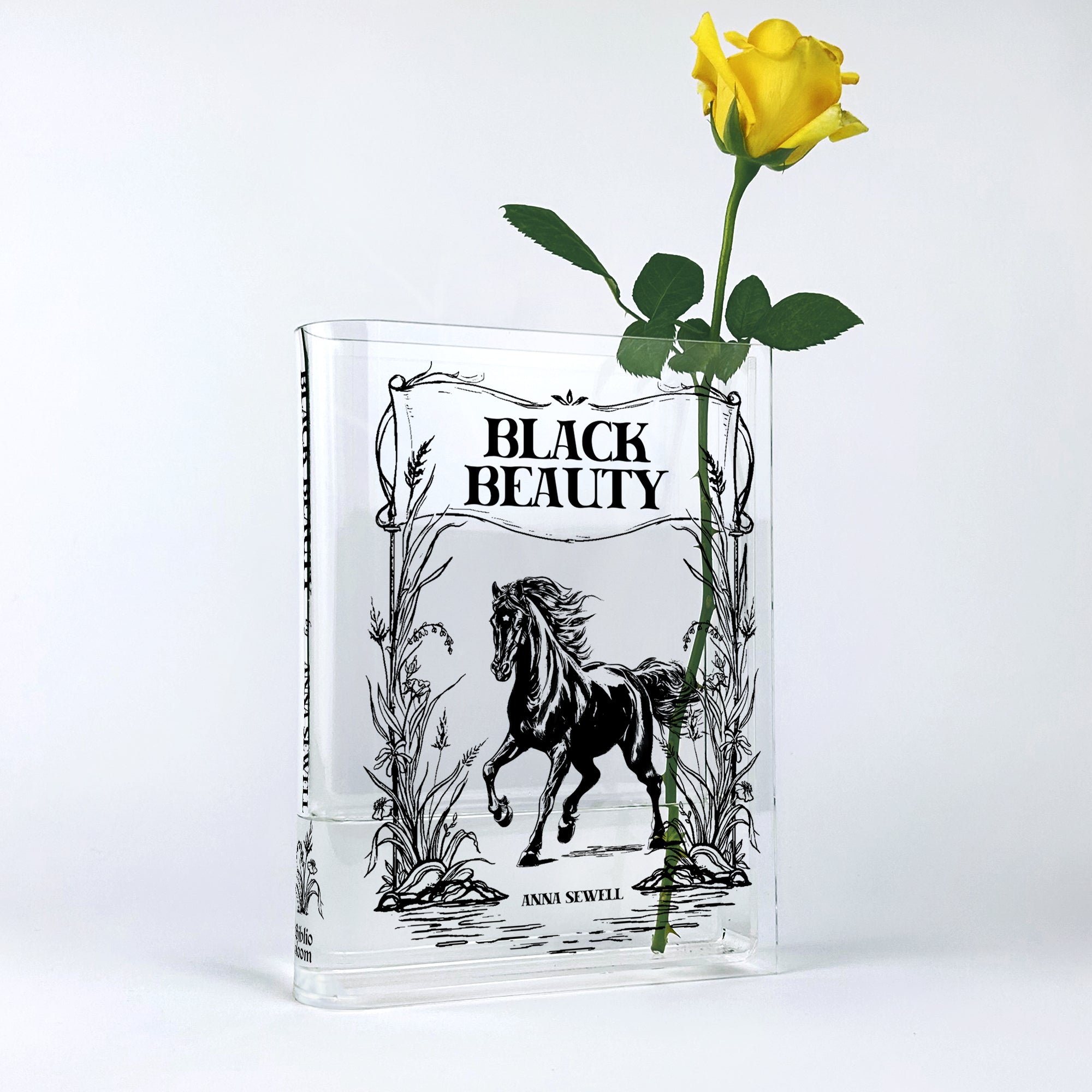 Black Beauty Acrylic Book Vase