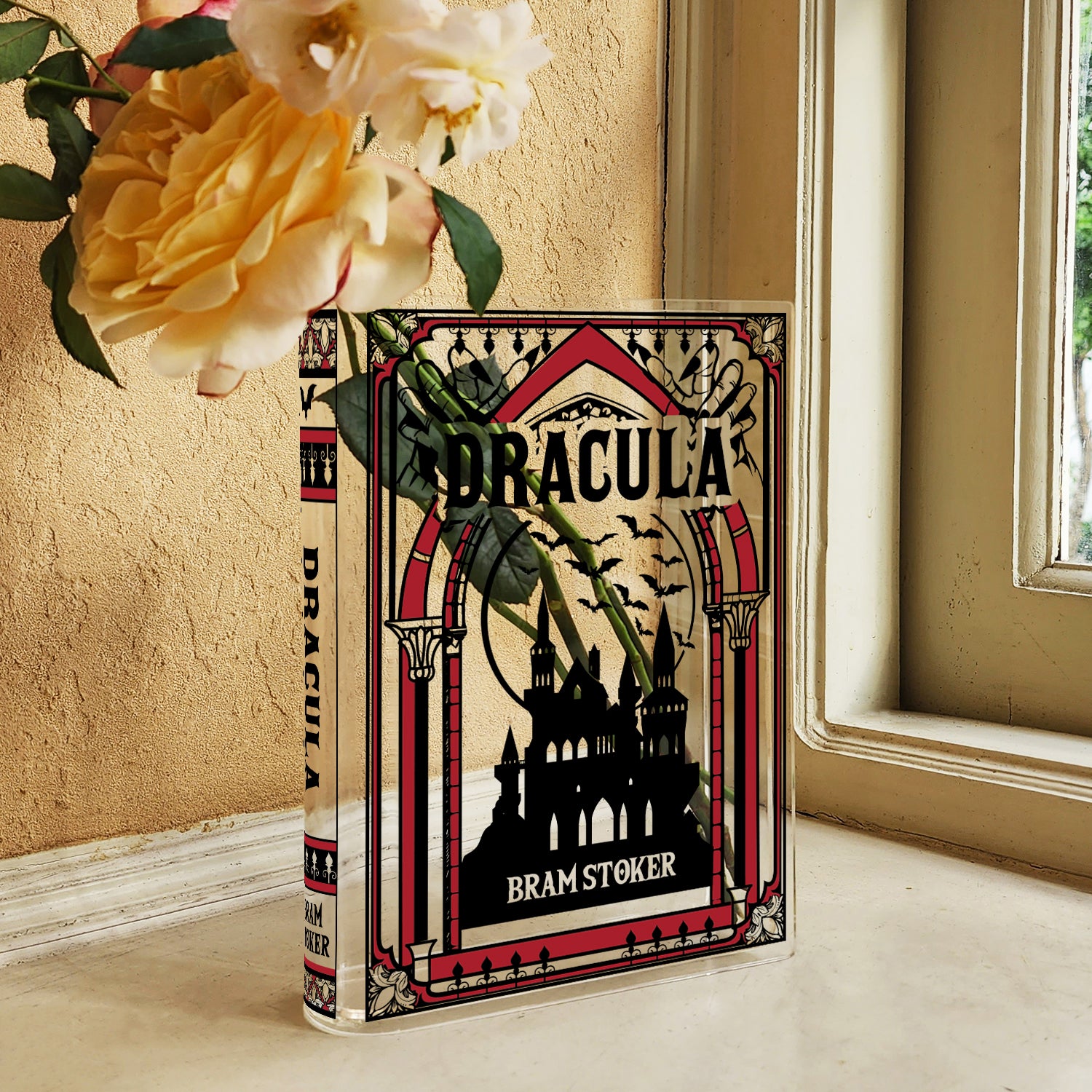Dracula Acrylic Book Vase - Colorful