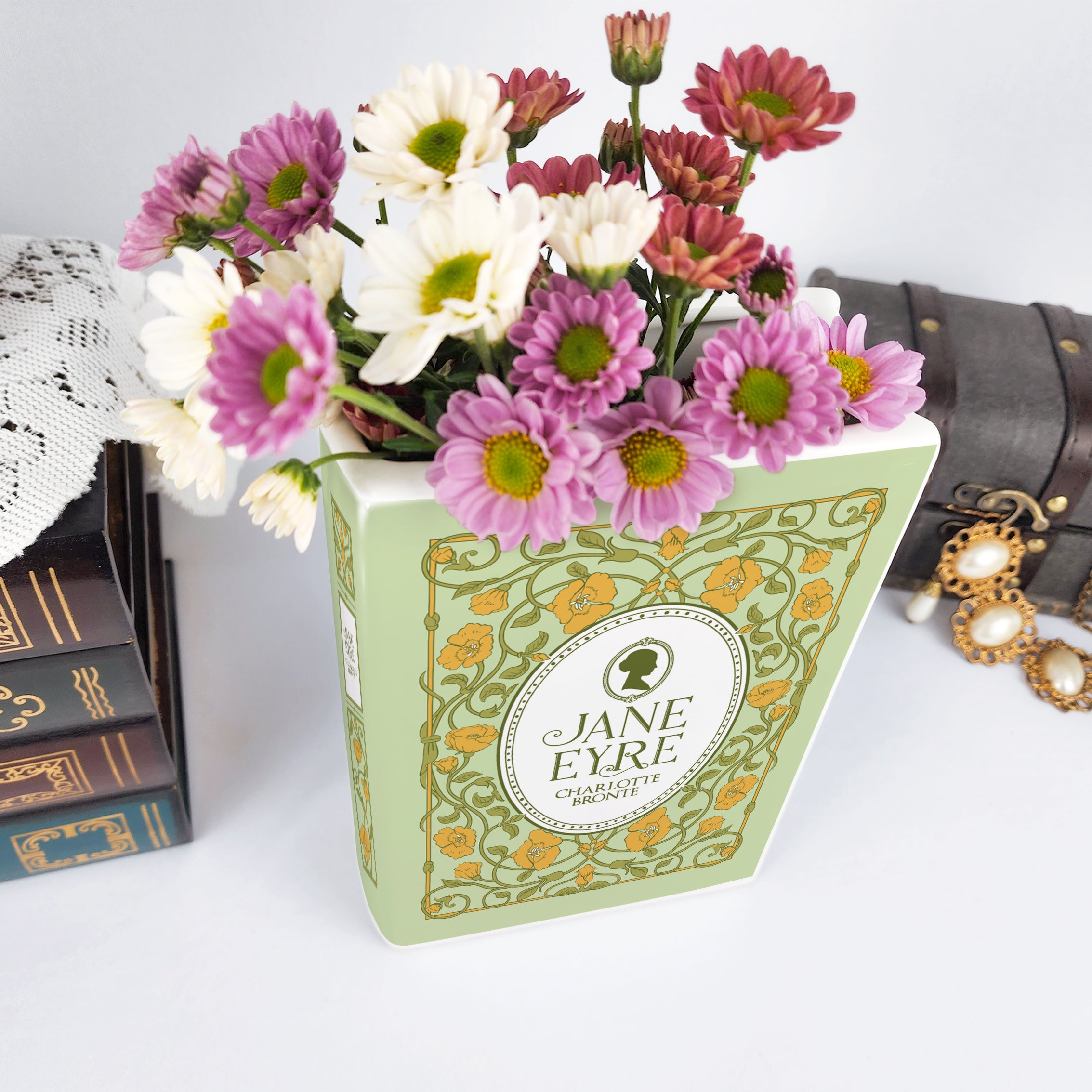 Jane Eyre Ceramic Book Vase - Large