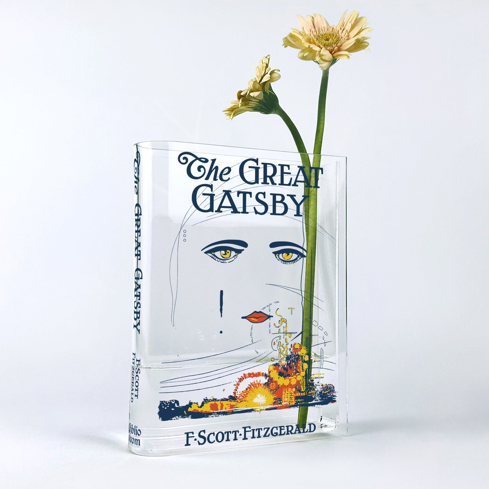 The Great Gatsby Acrylic Book Vase - Colorful