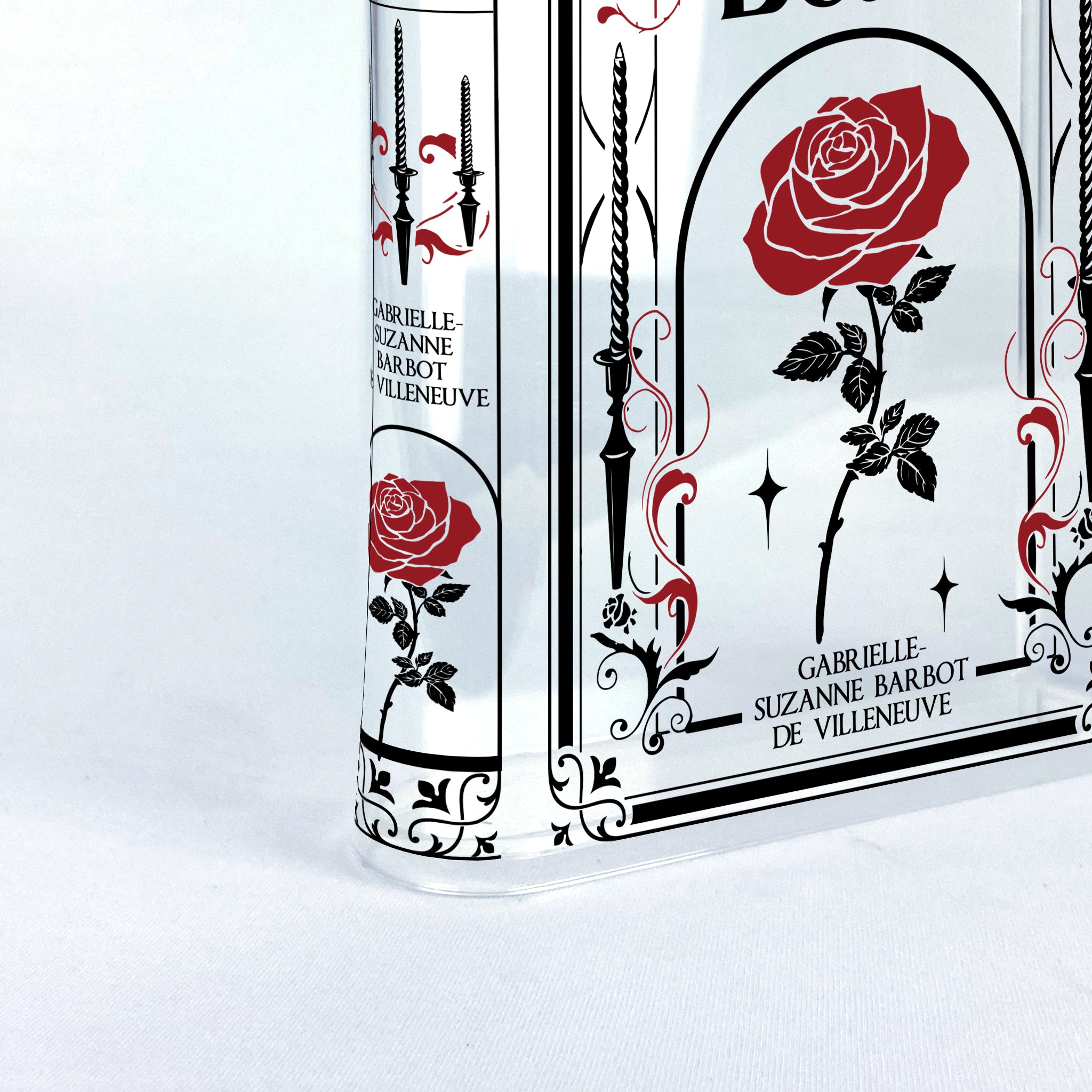 Beauty and the Beast Acrylic Book Vase - II