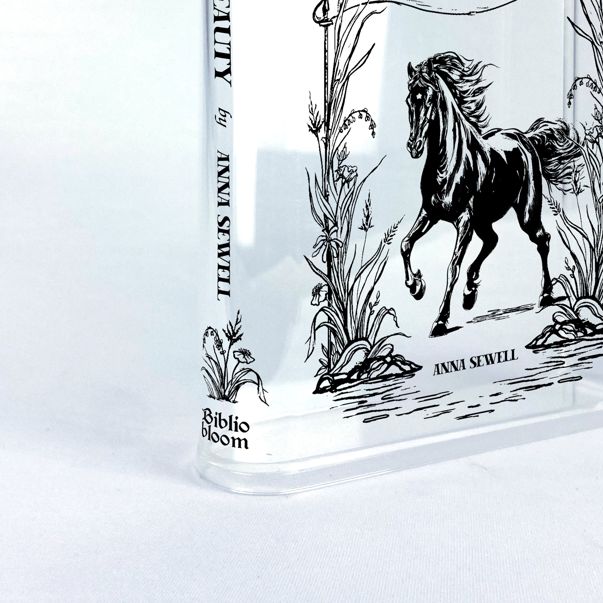 Black Beauty Acrylic Book Vase