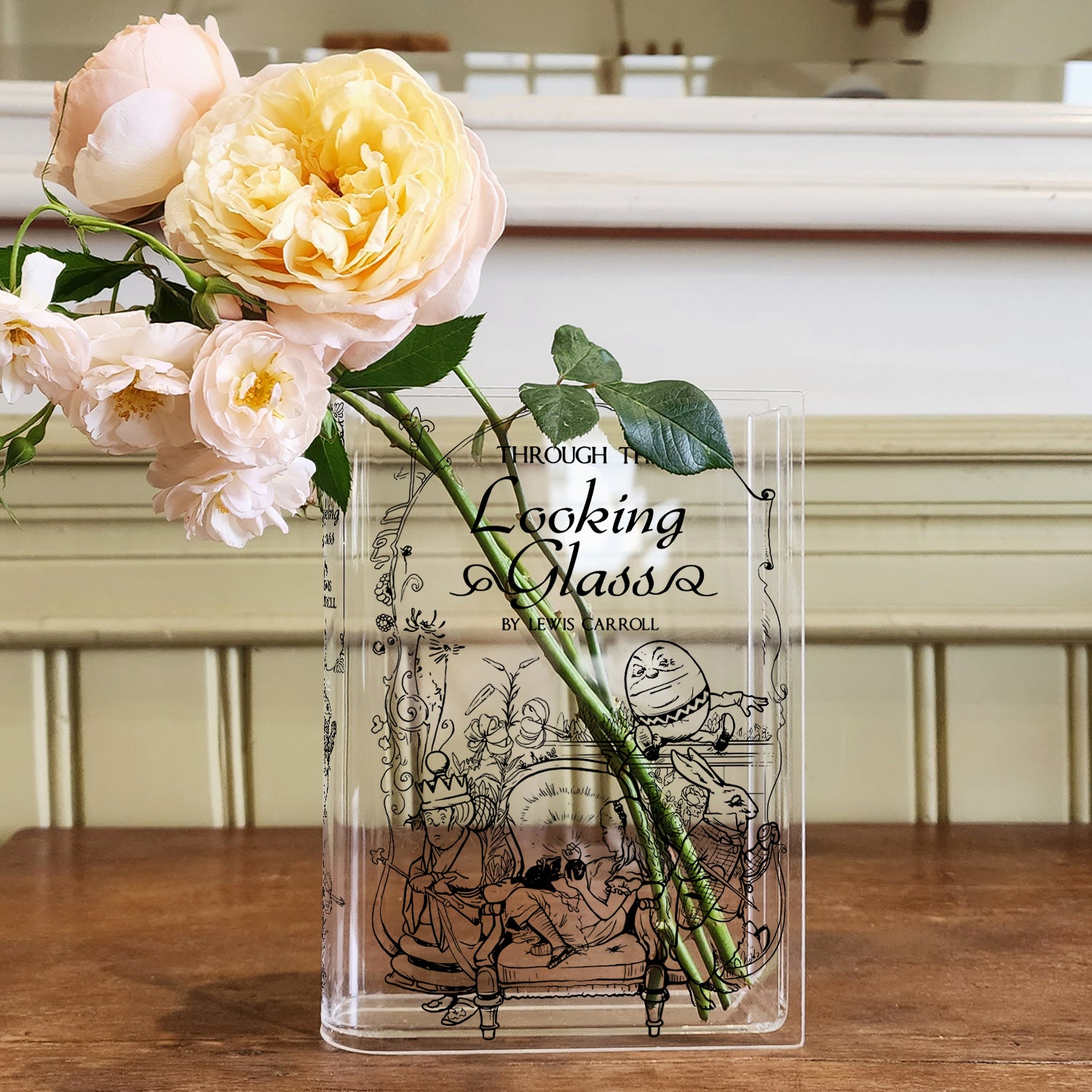 Through the Looking-Glass Acrylic Book Vase