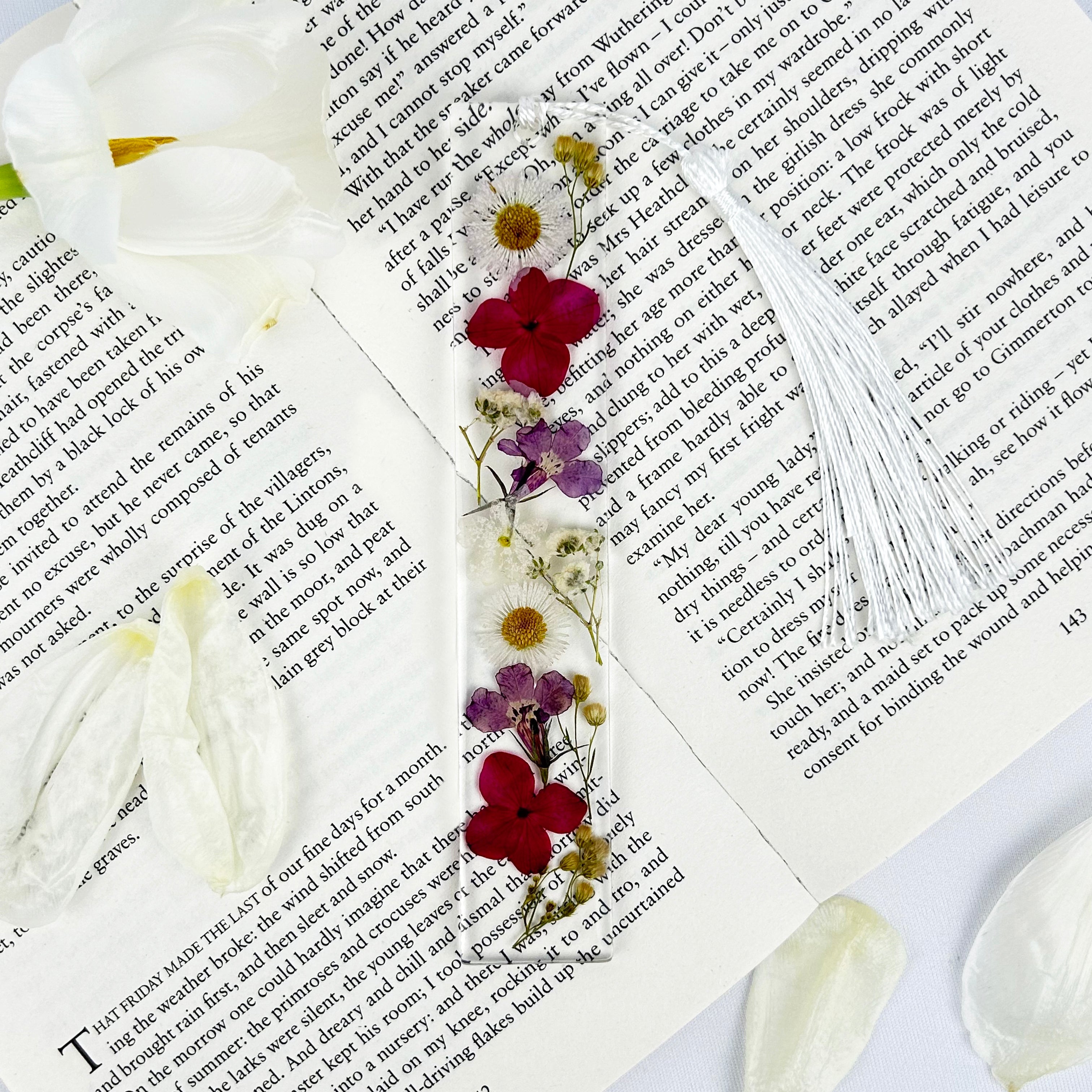 Red Flower Bookmark