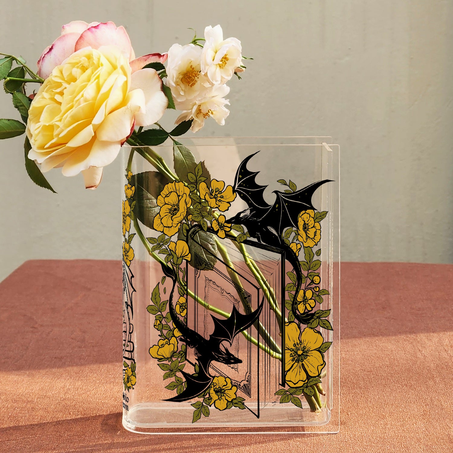 Dragon Acrylic Book Vase