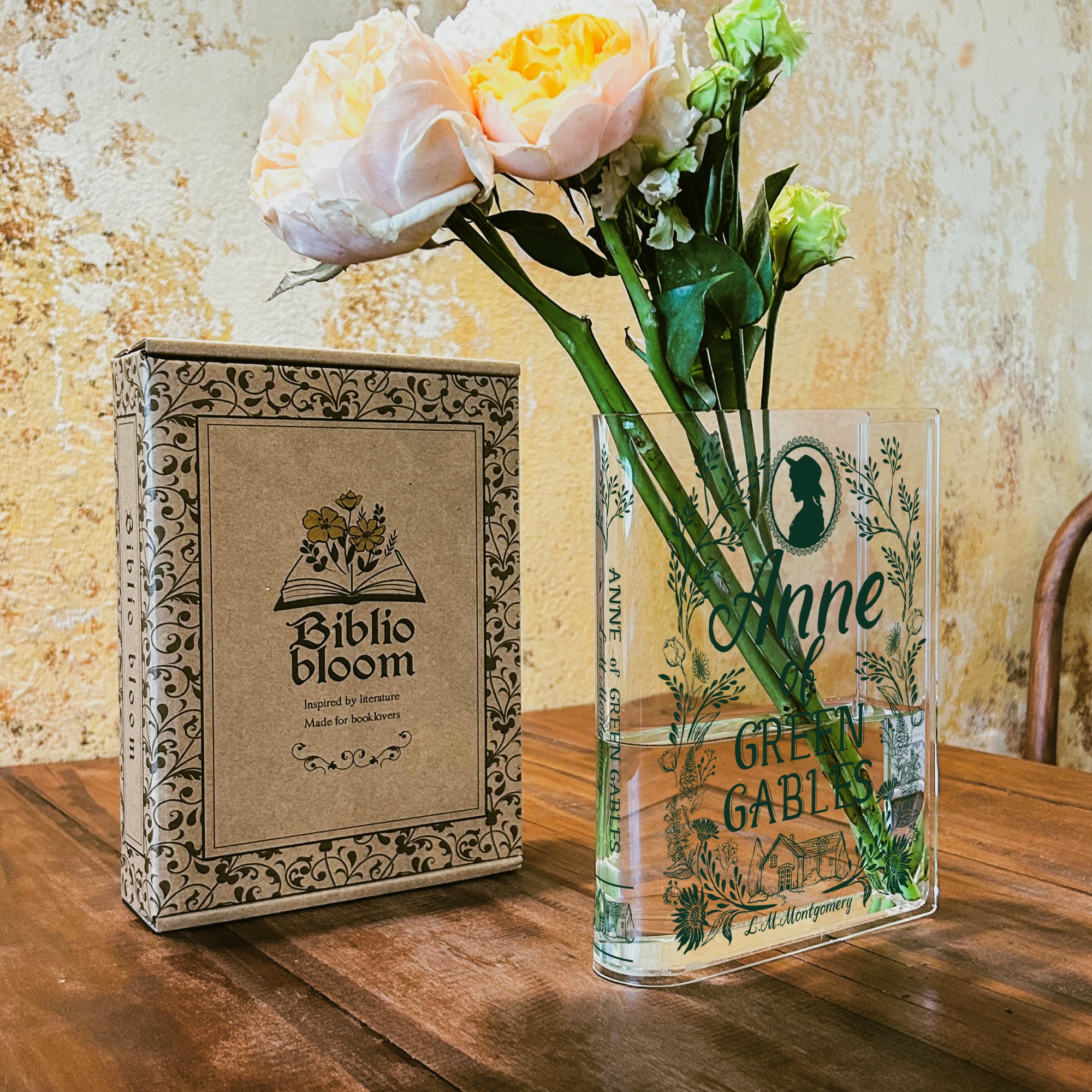 Anne of Green Gables Acrylic Book Vase - Green