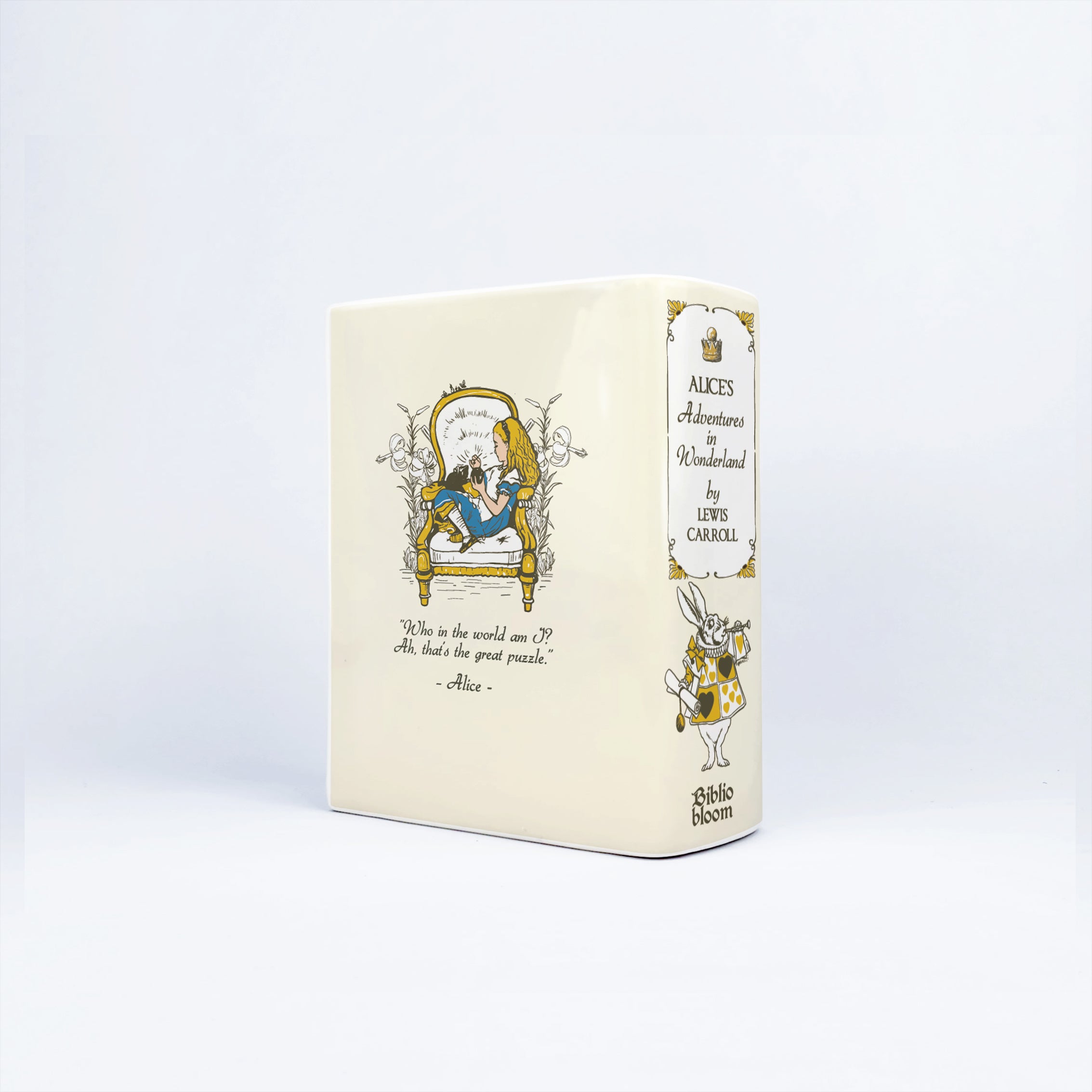 Alice in Wonderland Ceramic Book Vase II - Small