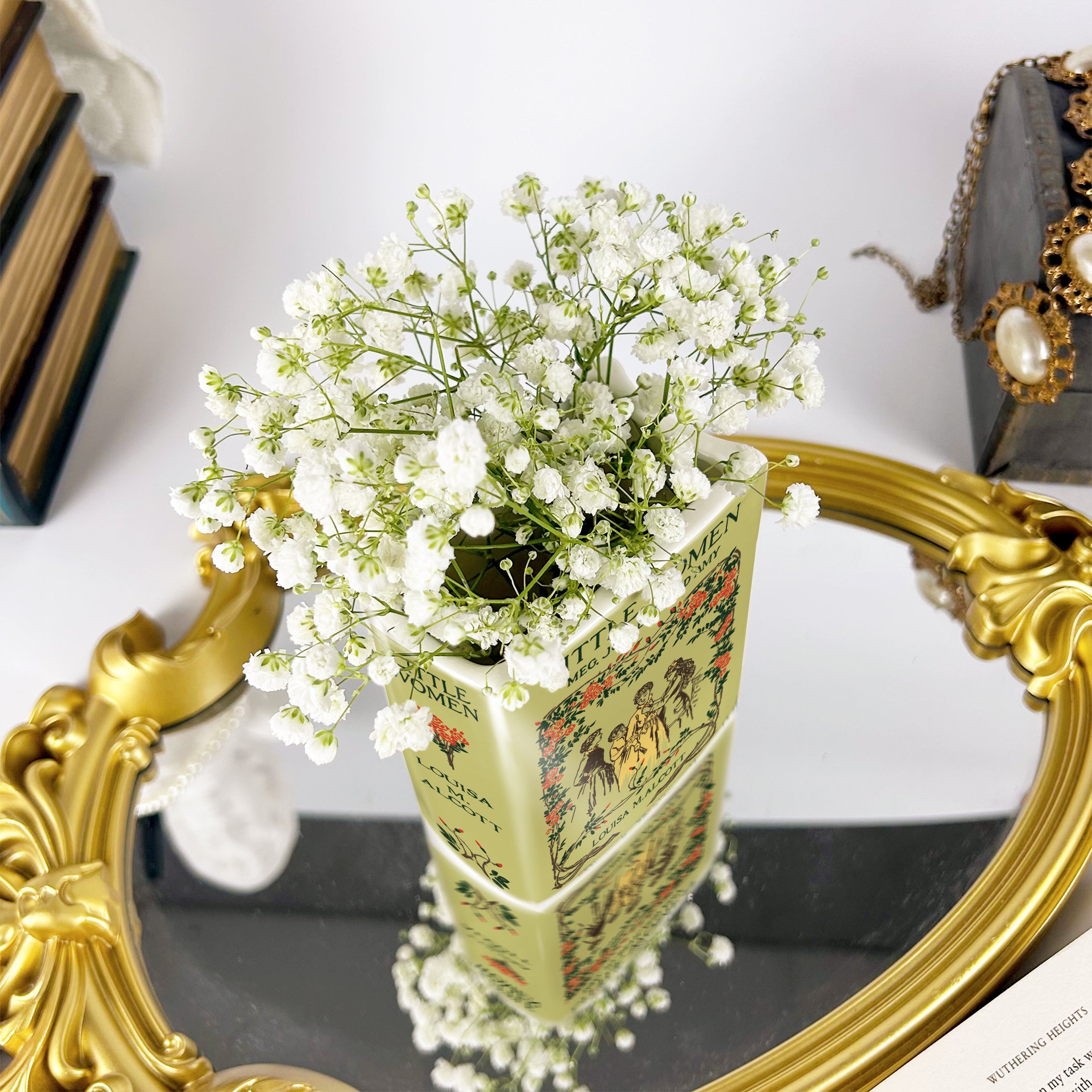 Little Women Ceramic Book Vase - Small