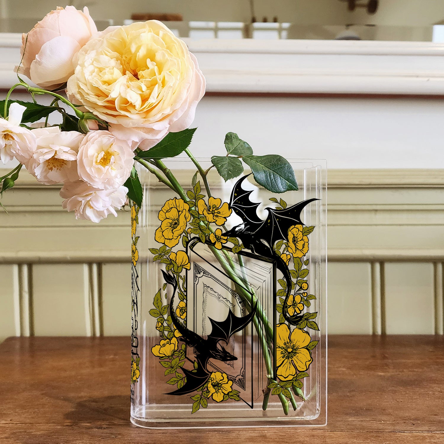 Dragon Acrylic Book Vase