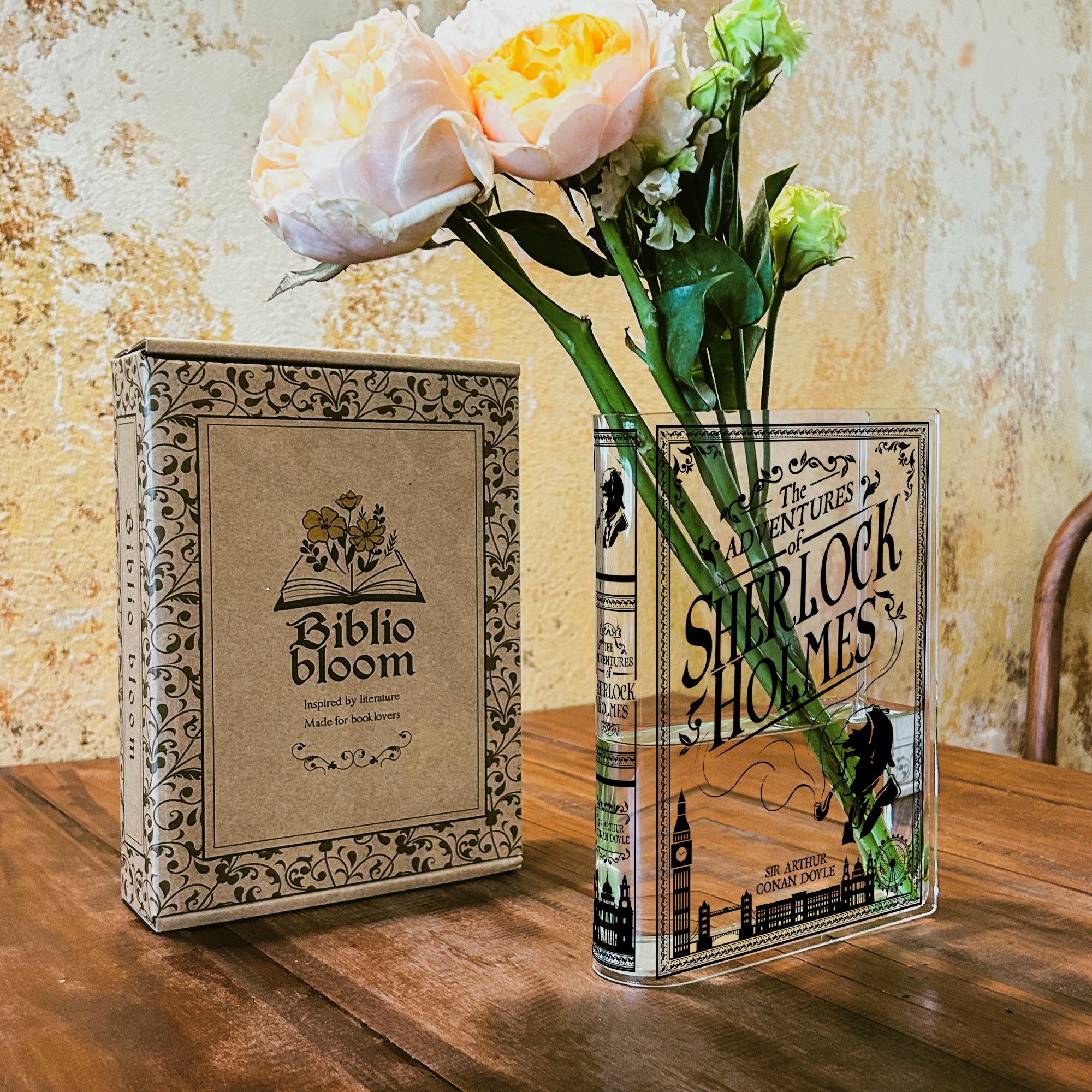 Sherlock Holmes Acrylic Book Vase