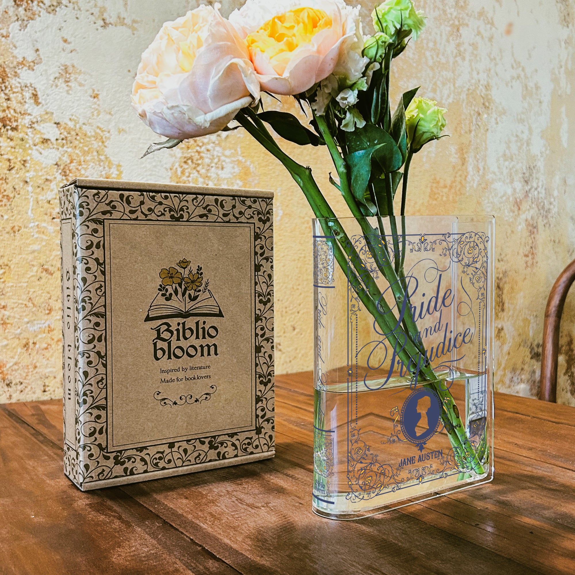Pride and Prejudice Acrylic Book Vase - II - Colorful