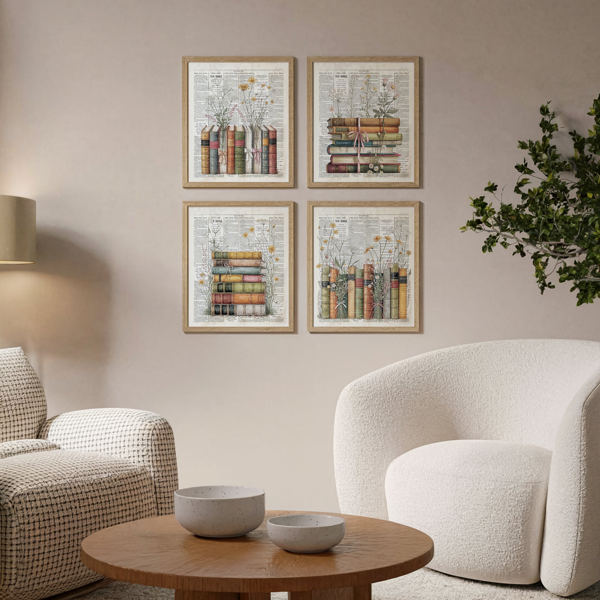 Book Poster II - Set of 4 - 8