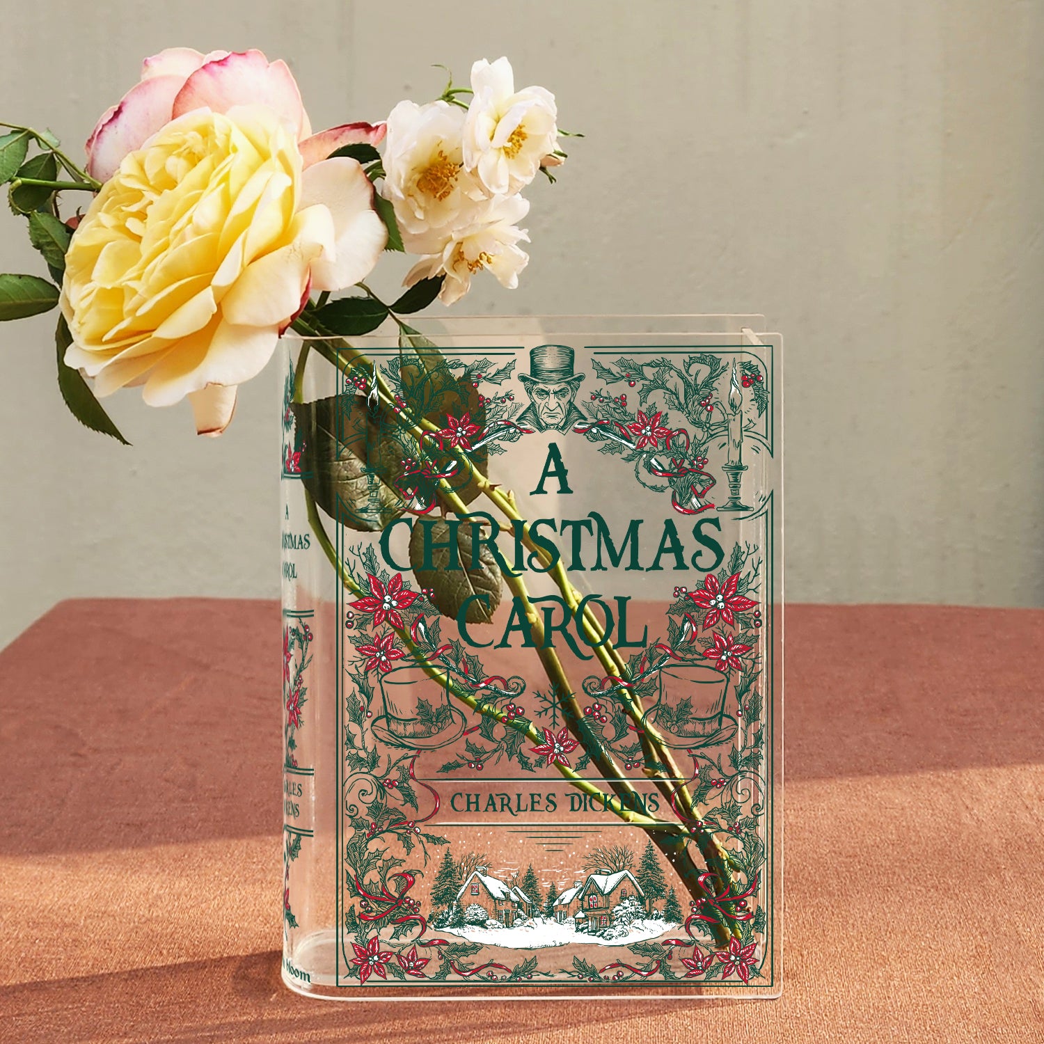A Christmas Carol Acrylic Book Vase